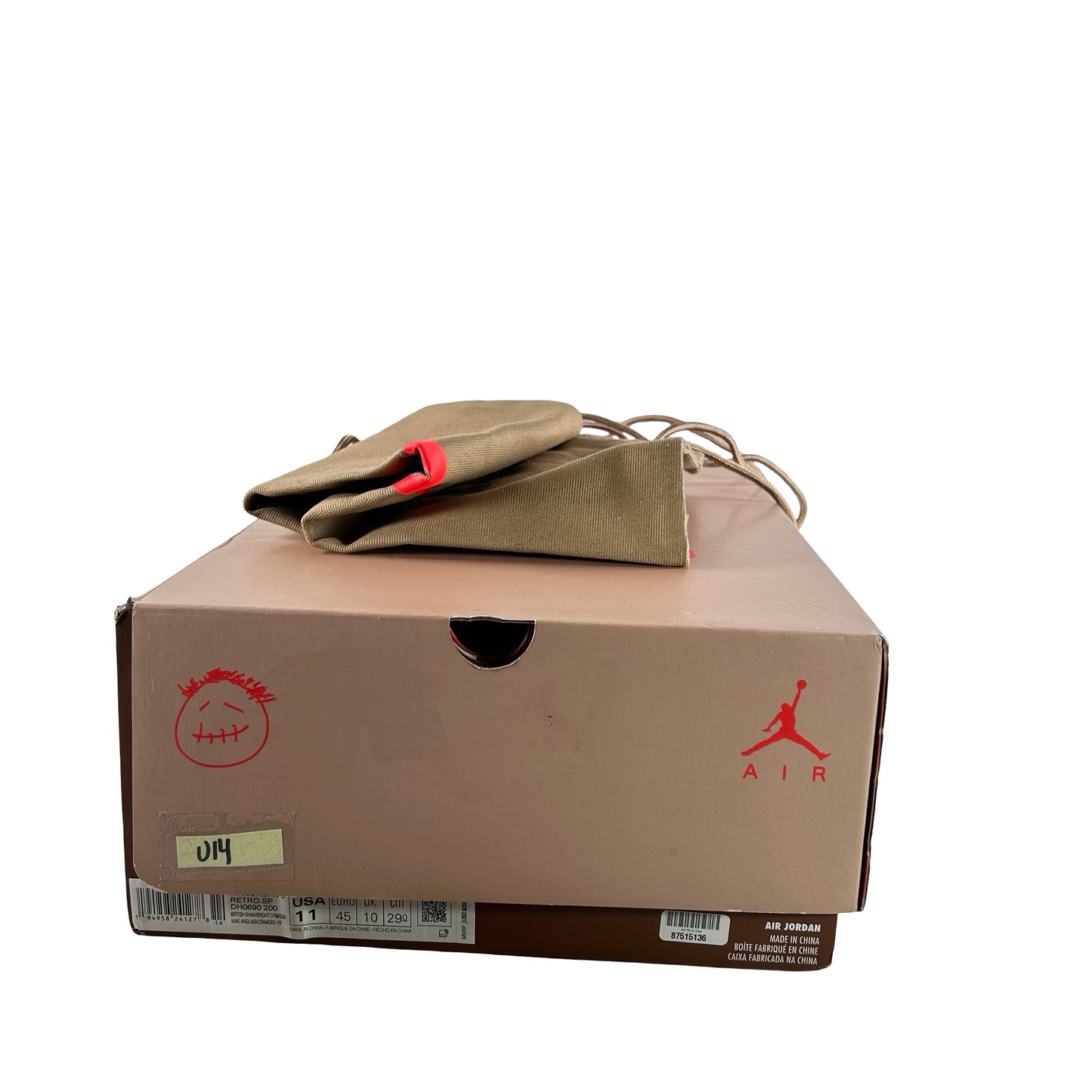 DH0690 200 Jordan 6 Retro Travis Scott British Khaki [USED] - 11 M (Used14)