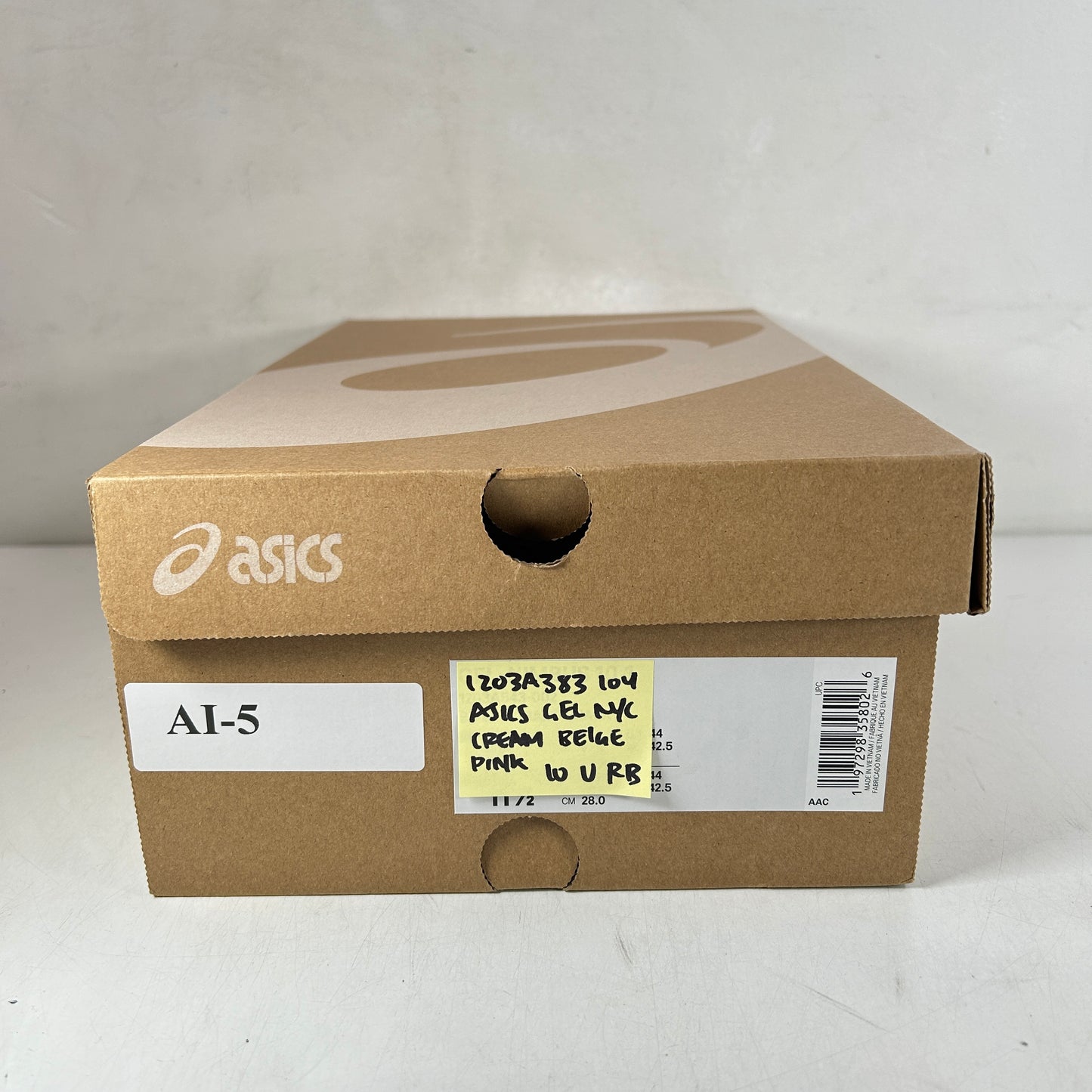 1203A383 104 ASICS Gel-NYC Cream Mineral Beige Pink [USED] - 10 M (Used) (Replace Box)