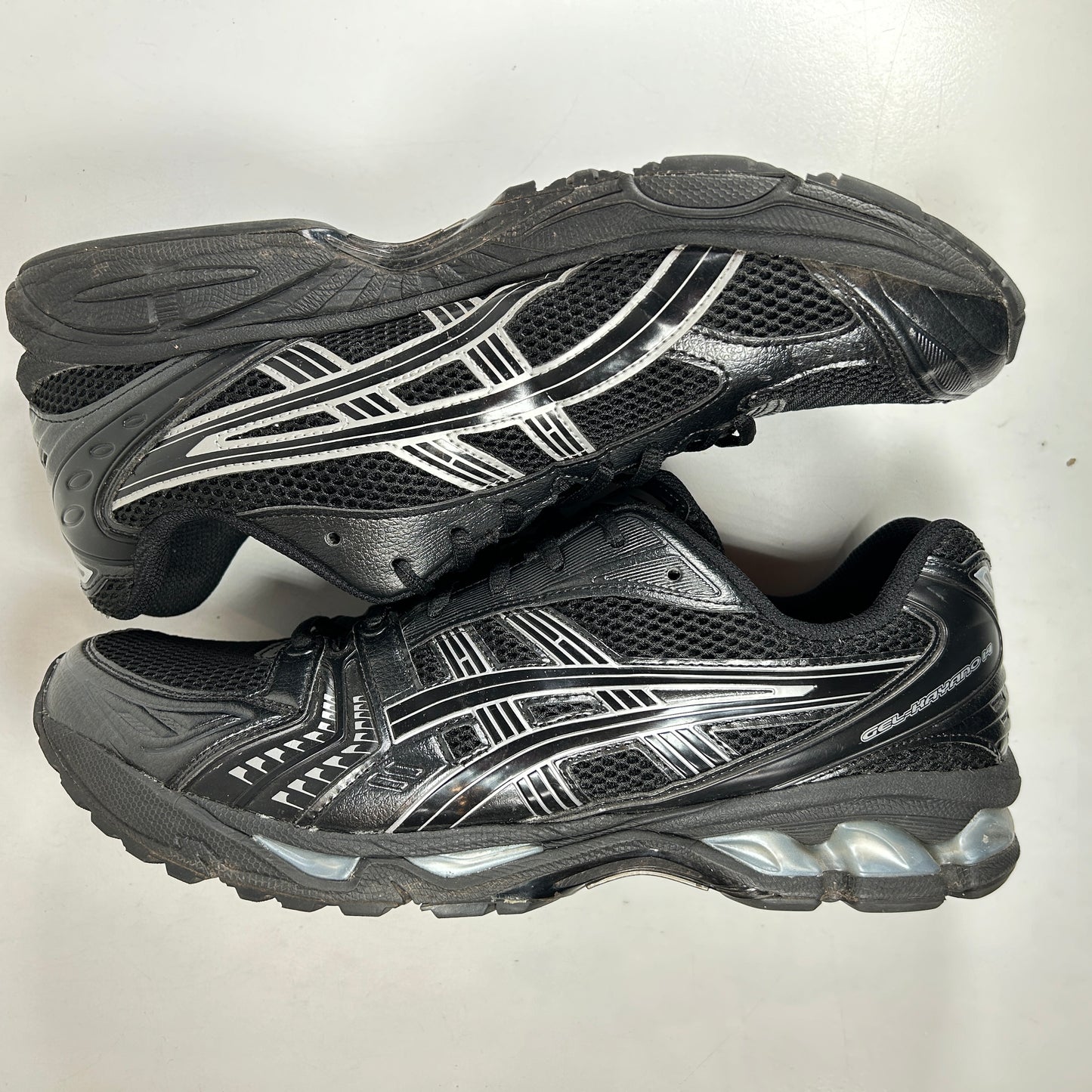 1201A019 006 ASICS Gel-Kayano 14 Black Pure Silver [USED] - 13 M (Used)