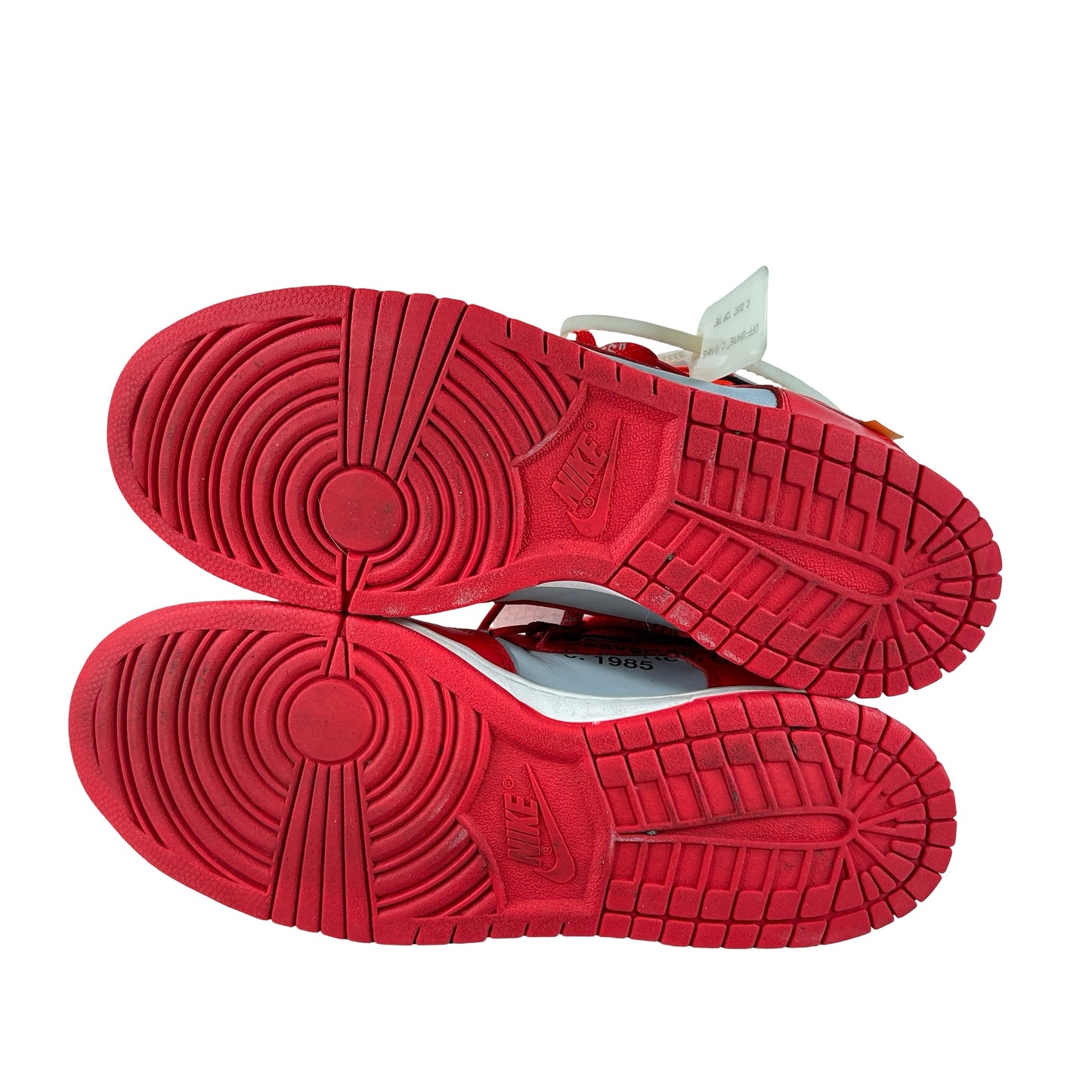 CT0856 600 Nike Dunk Low Off-White University Red [USED] - 10 M (Used)