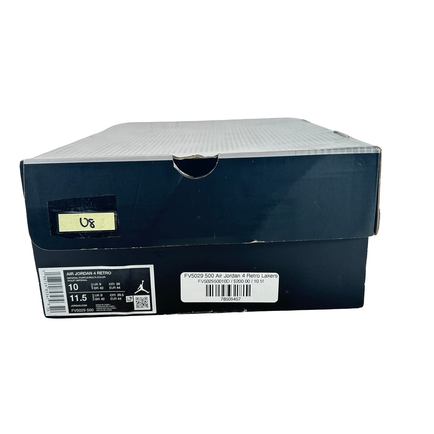 FV5029 500 Jordan 4 Retro Lakers [USED] - 10 M (Used8)