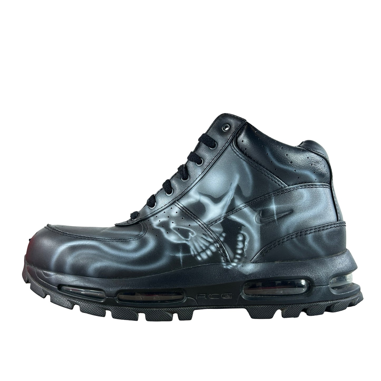 865031 009 Nike Air Max Goadome Black x STFU OG White [USED] - 9 M (Used)