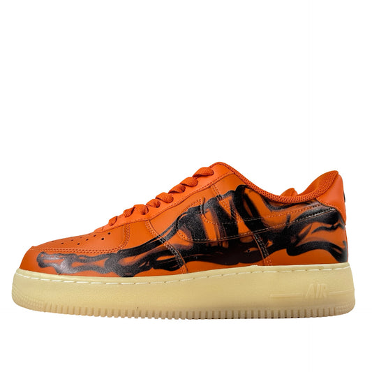 CU8067 800 Nike Air Force 1 Low Orange Skeleton Halloween [CONDITIONAL] - 9.5 (Yellowing)