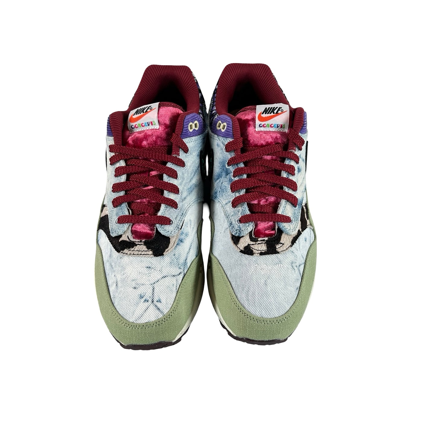 DN1803 300 Nike Air Max 1 Concepts Denim Oliva Lona