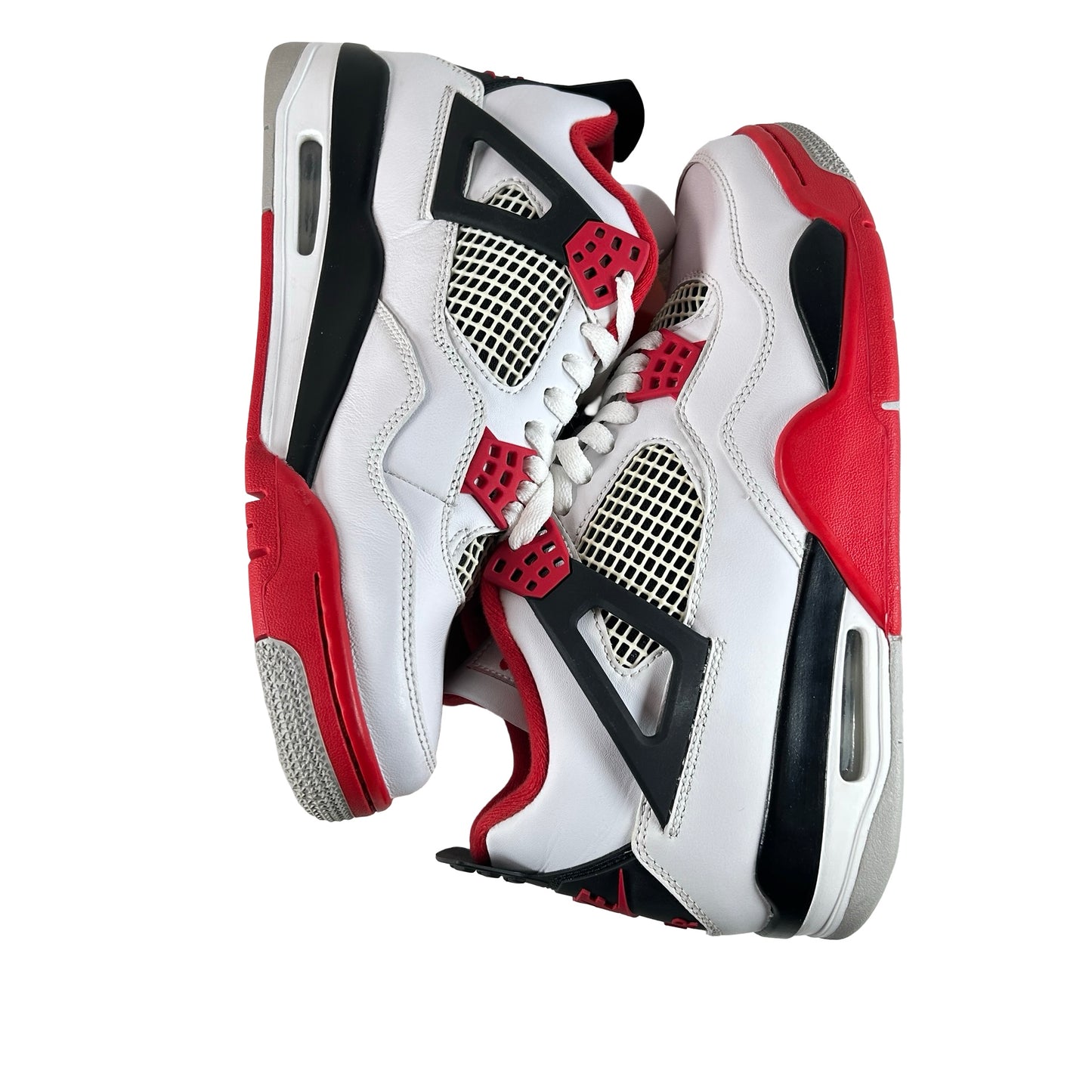 DC7770 160 Jordan 4 Retro Fire Red (2020) - 9 M (Yellowing On Netting)