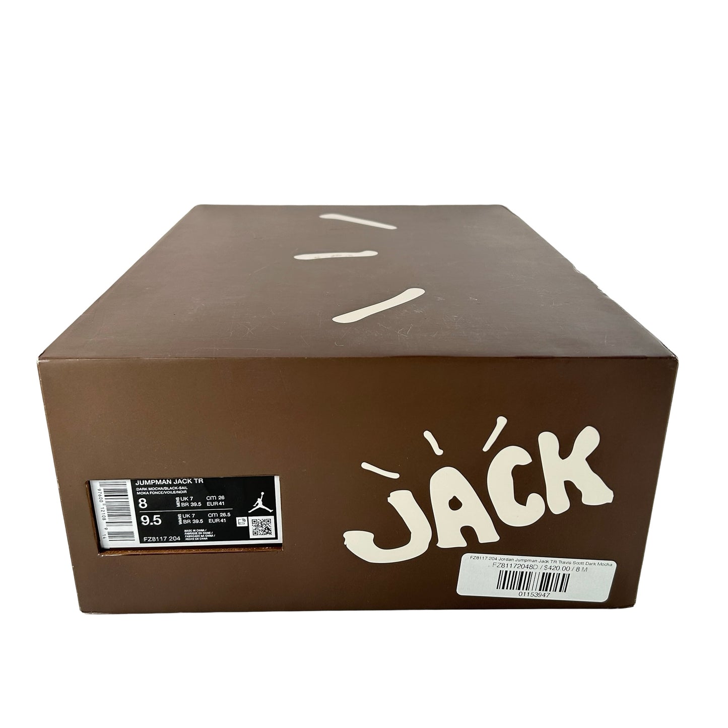 FZ8117 204 Jordan Jumpman Jack TR Travis Scott Dark Mocha [USED] - 8 M (Used)