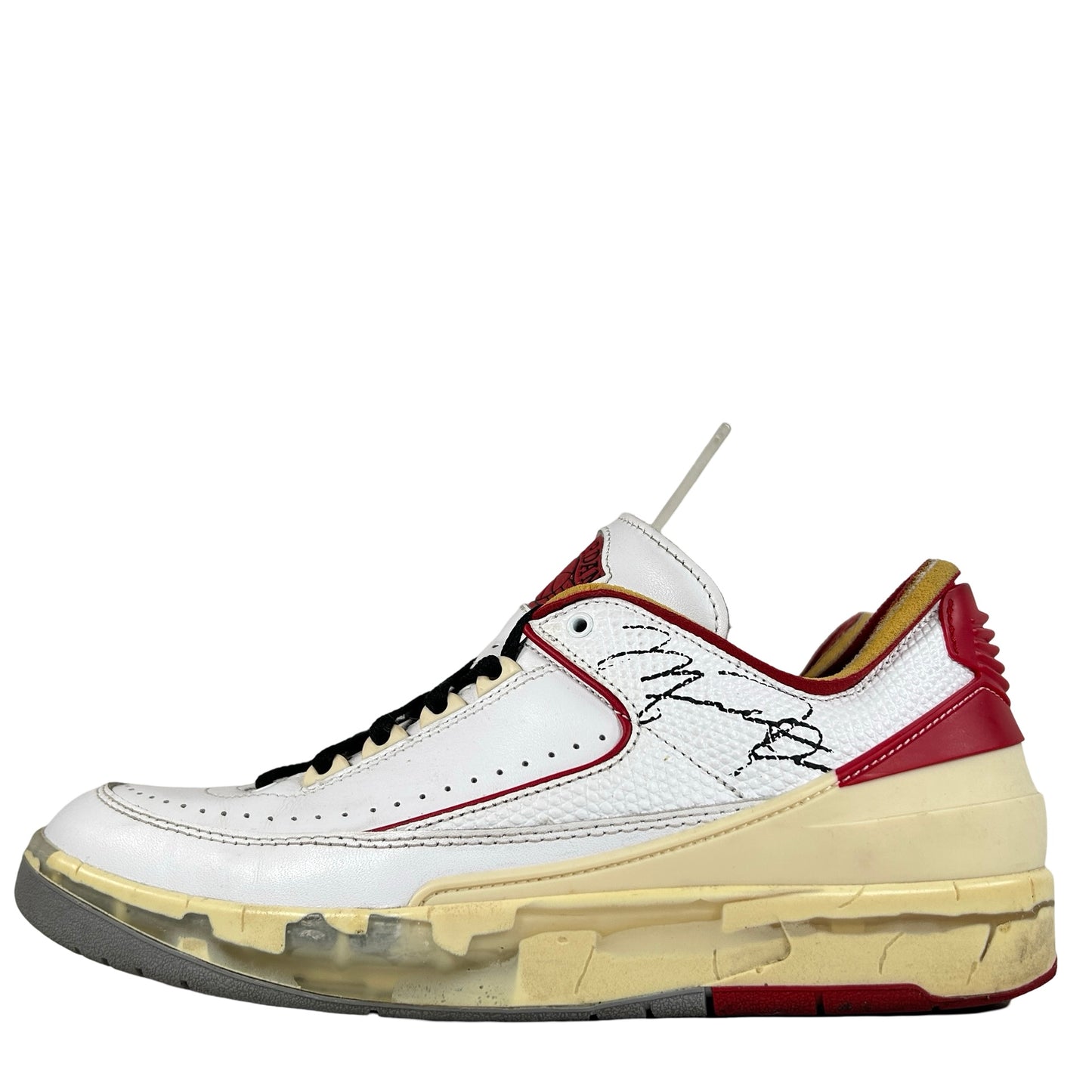 DJ4375 106 Jordan 2 Retro Low SP Off-White White Red [USED] - 9 M (Used3)