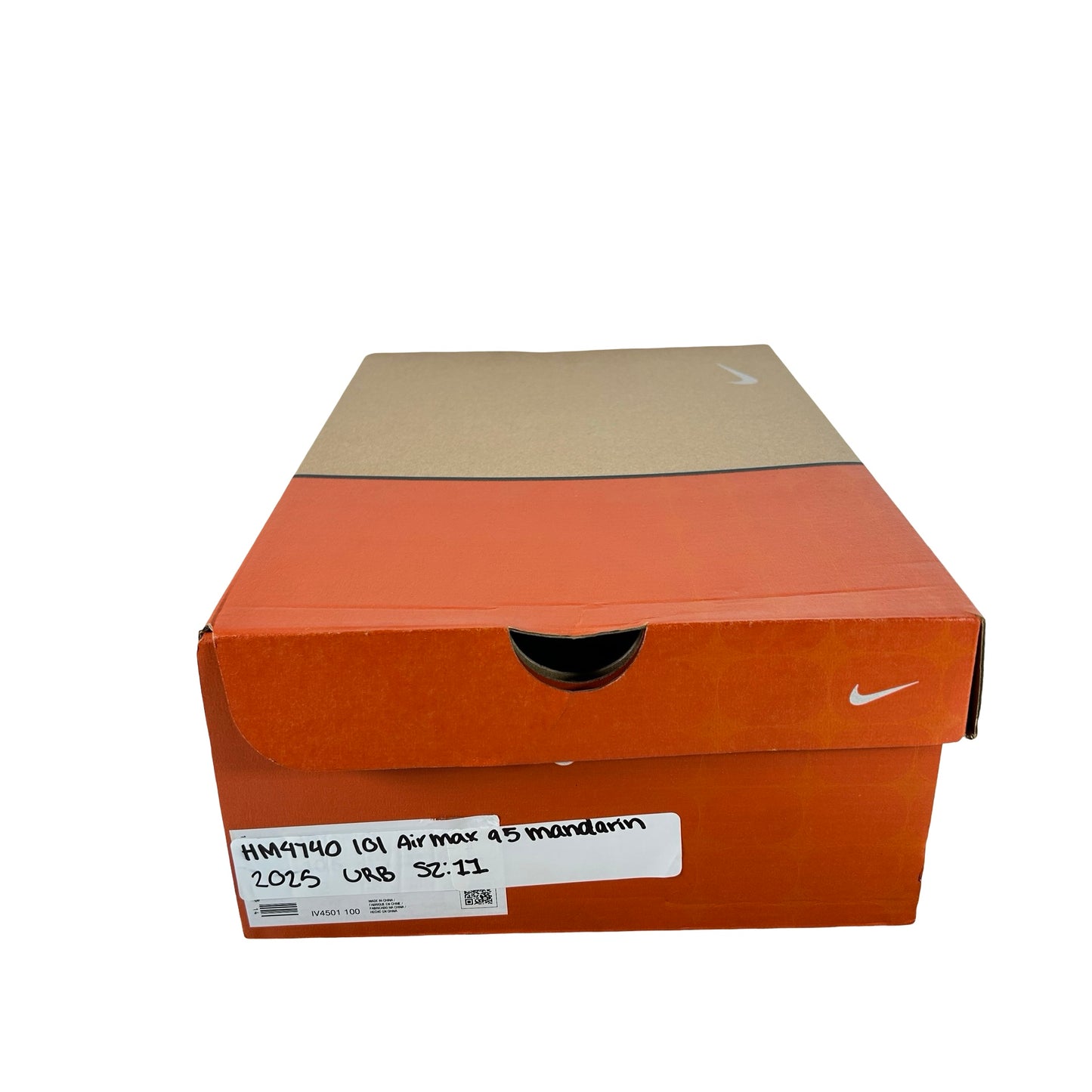 HM4740 101 Nike Air Max 95 OG Big Bubble Bright Mandarin 2.0 (2025) [USED] - 11 M (Used) (REPLACE BOX)
