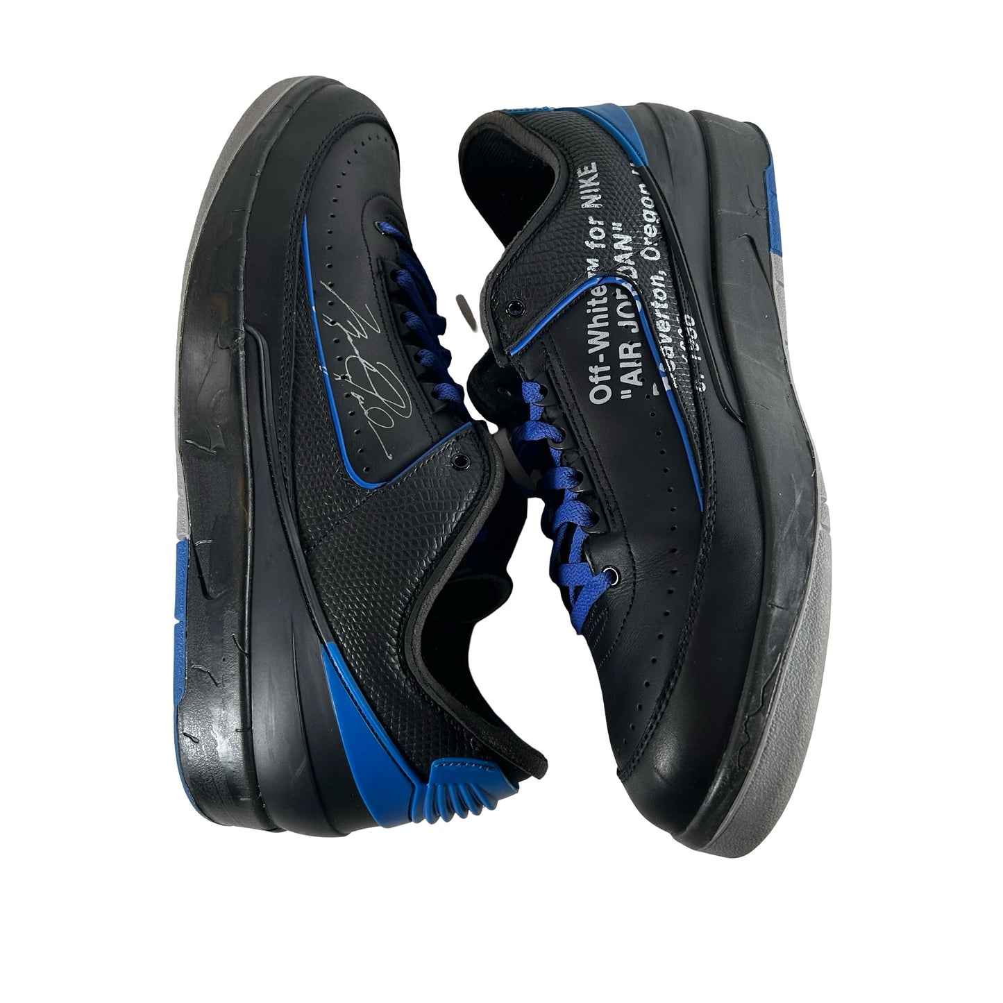 DJ4375 004 Jordan 2 Retro Low SP Off-White Black Blue [USED] - 13 M (Used) (Replace Box)