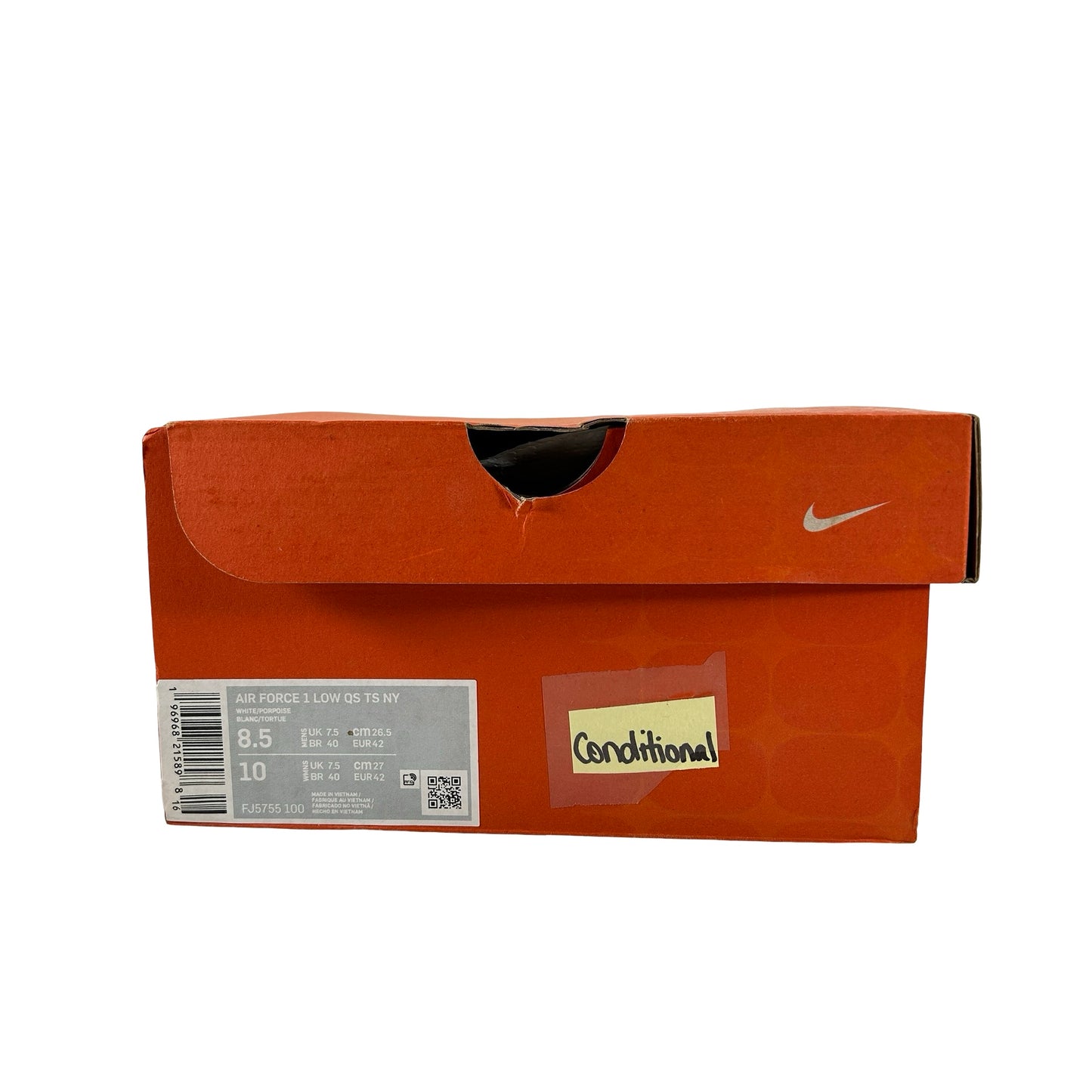 FJ5755 100 Nike Air Force 1 Low QS Terror Squad Porpoise [CONDITIONAL] - 8.5 M (Yellowing)