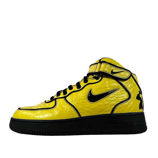 JA6675 700 Nike Air Force 1 Mid Lil Yachty Concrete Boys Opti Yellow [USED] - 10 M (Used)