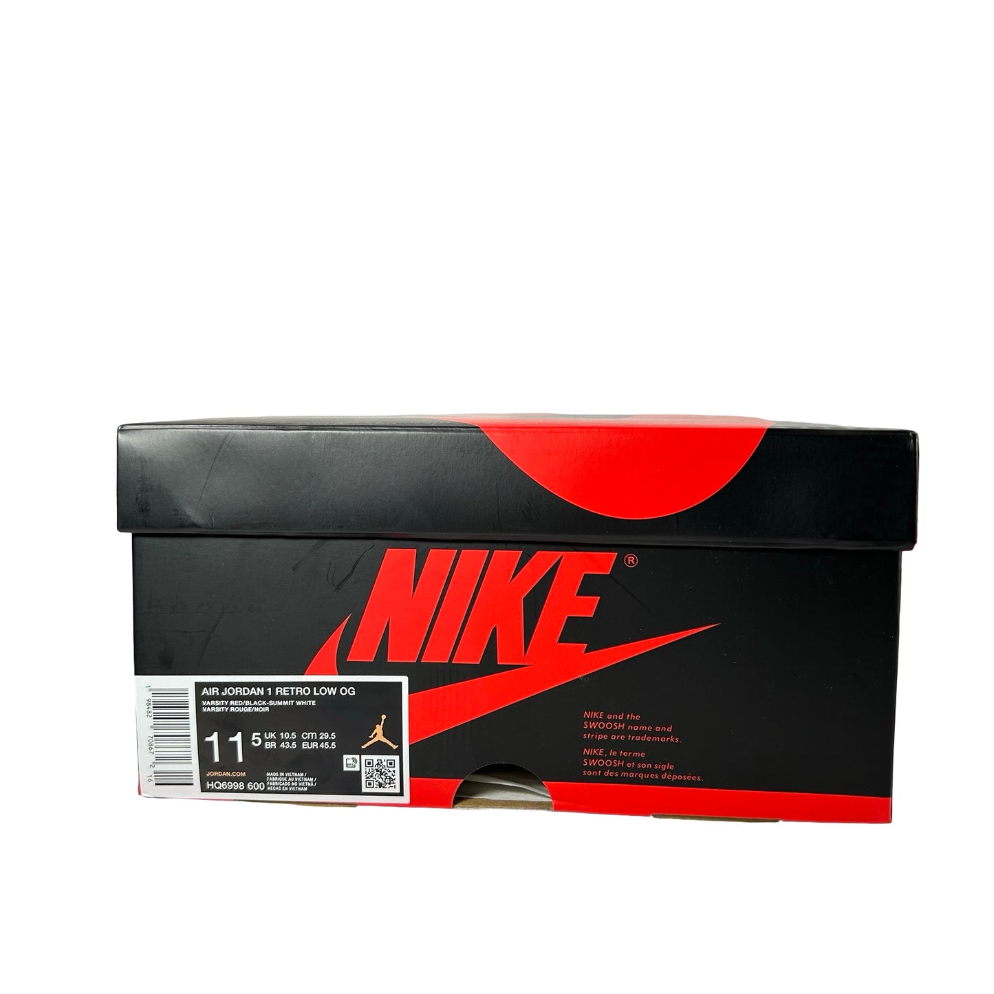 HQ6998 600 Jordan 1 Retro Low OG Chicago (2025) [USED] - 11.5 M (Used)