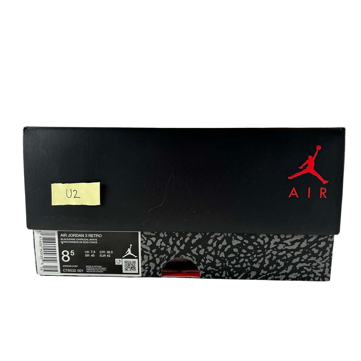 CT8532 001 Jordan 3 Retro Black Cat (2025) [USED] - 8.5 M (Used2)