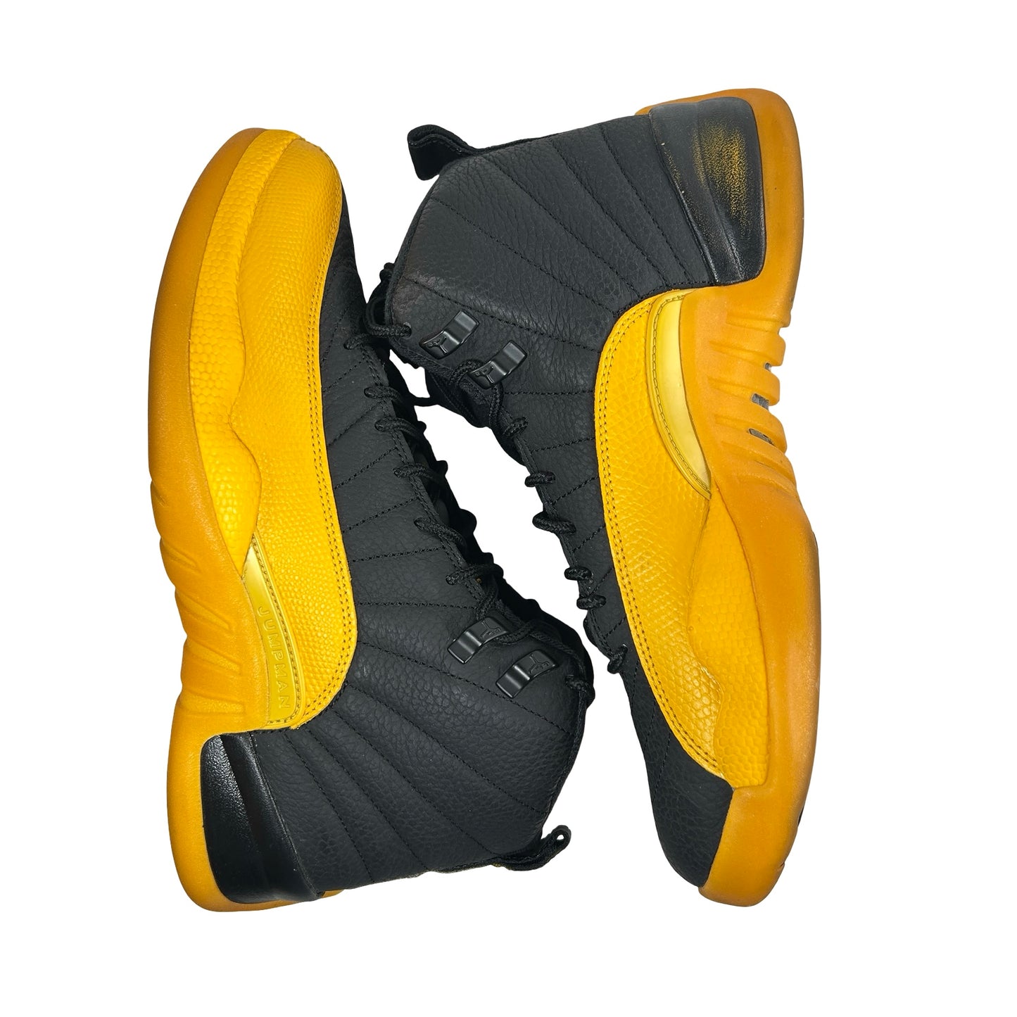 130690 070 Jordan 12 Black University Gold [USED] - 9 M (Used) (No Box)