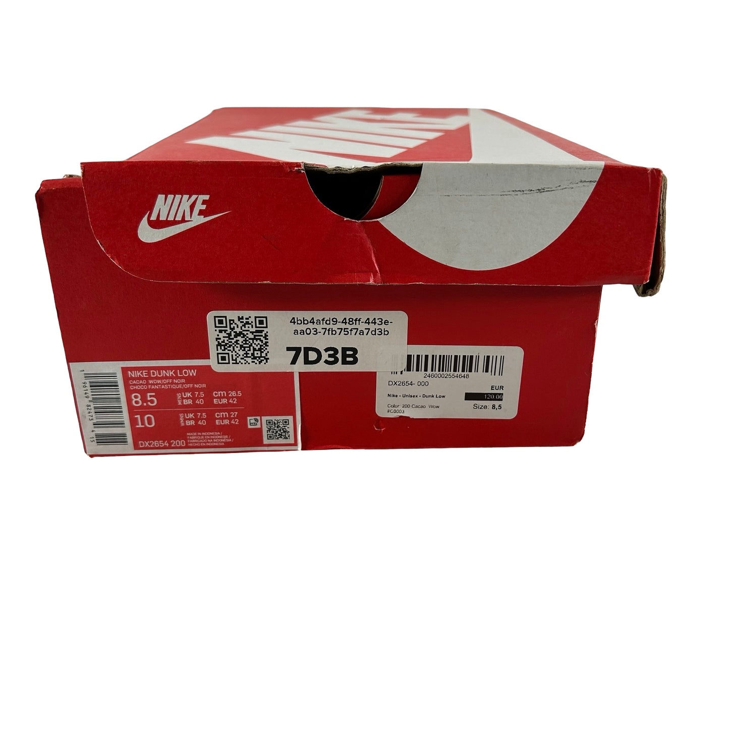 DX2654 200 Nike Dunk Low Safari Golden Moss [USED] - 8.5 M (Used)