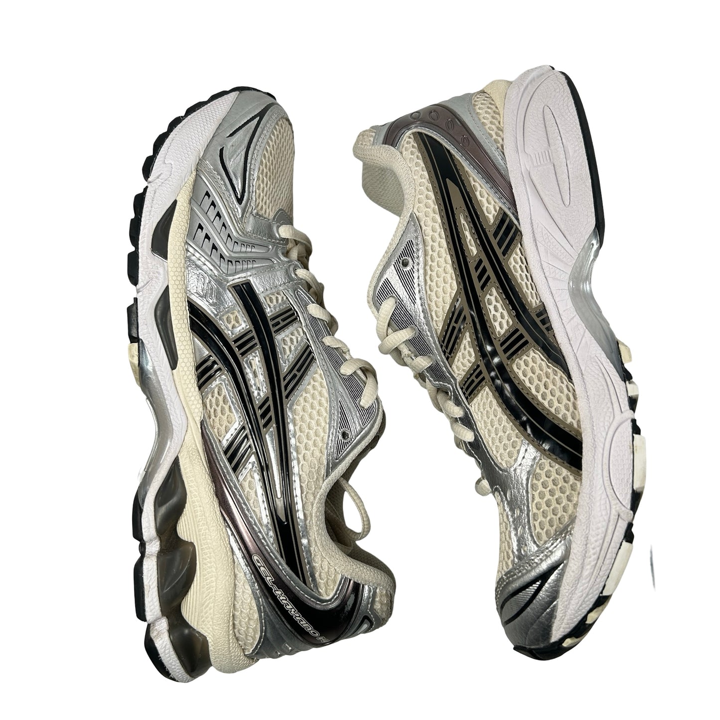 1201A019 108 ASICS Gel-Kayano 14 Cream Black Metallic Plum [USED] - 6 M (Used) (No Box)