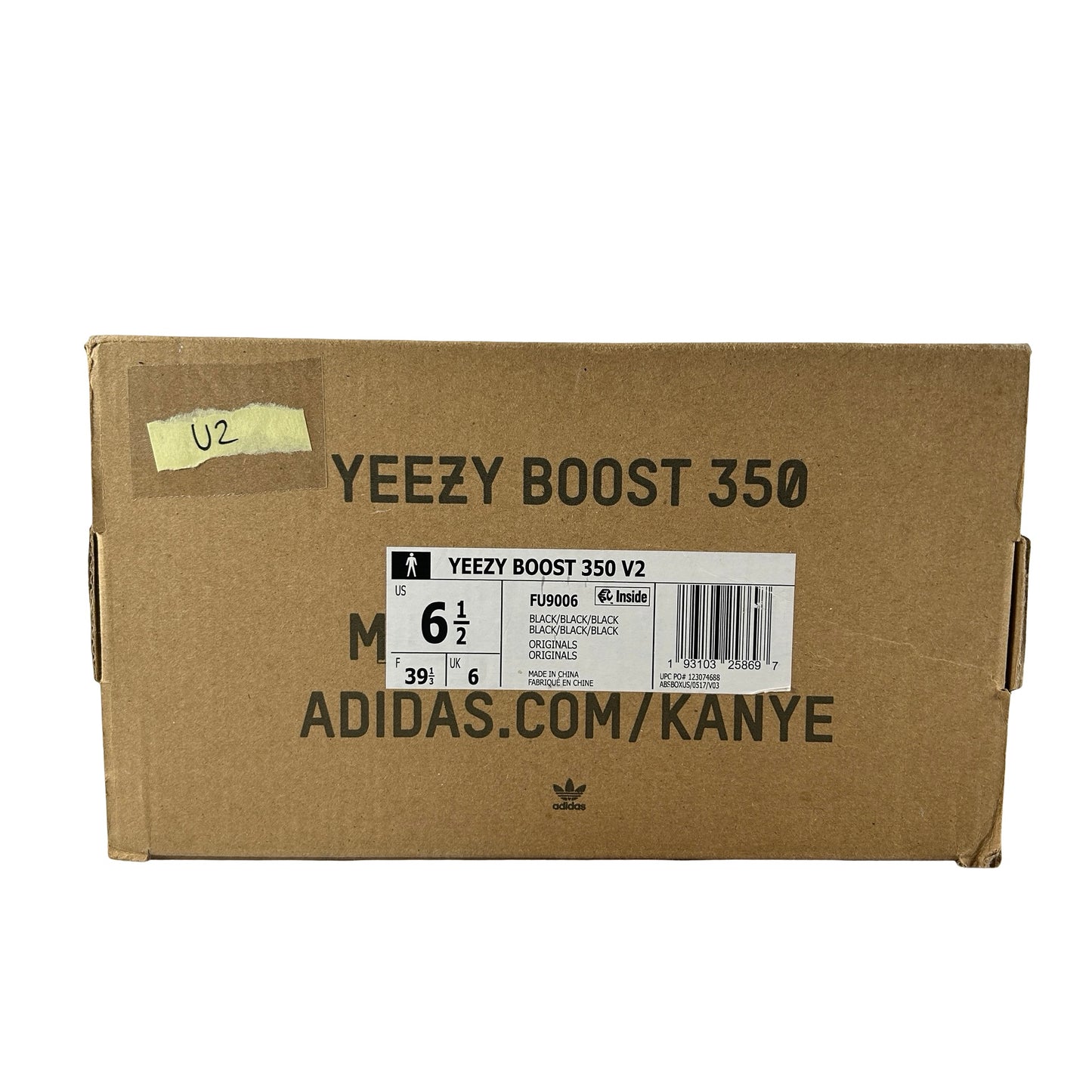 FU9006 adidas Yeezy Boost 350 V2 Black (Non-Reflective) [USED] - 6.5 M (Used2)