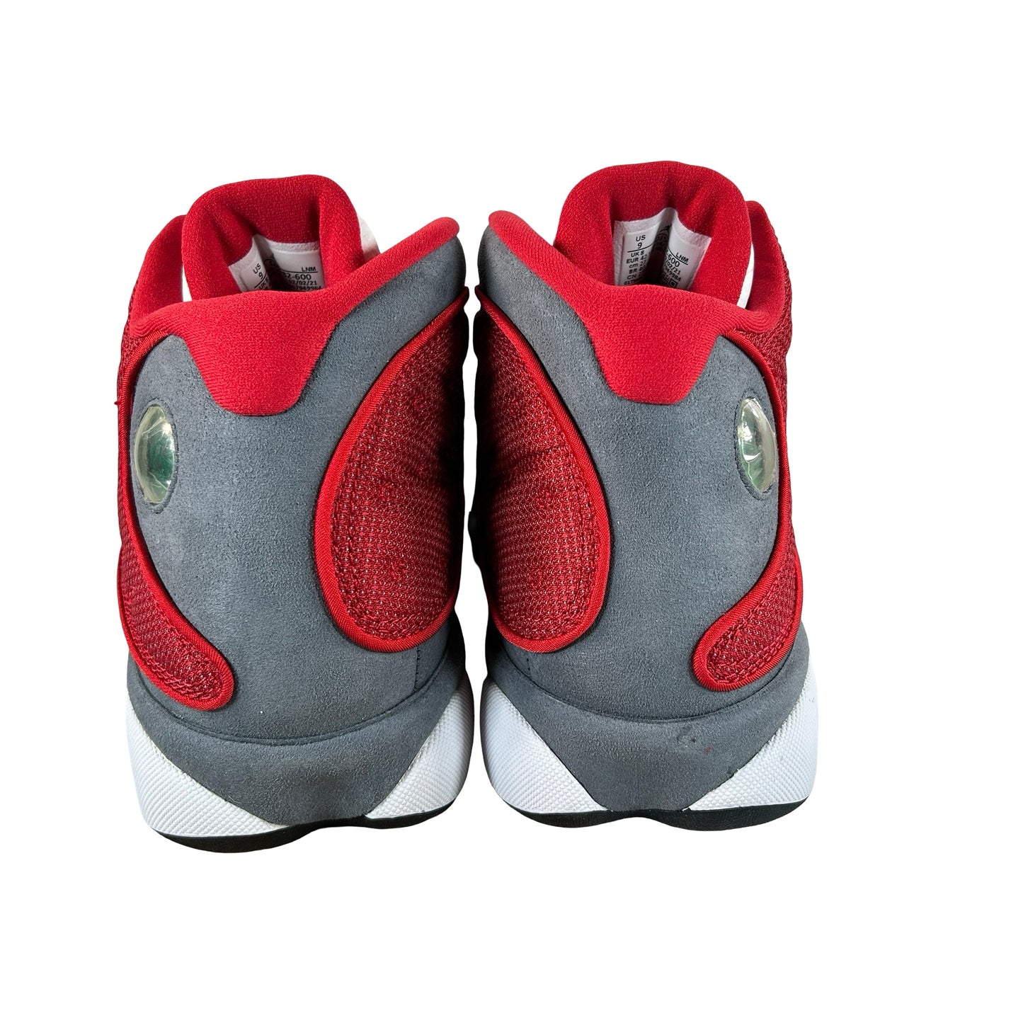 DJ5982 600 Jordan 13 Retro Gym Red Flint Grey - 9 M (Yellowing Midsoles)