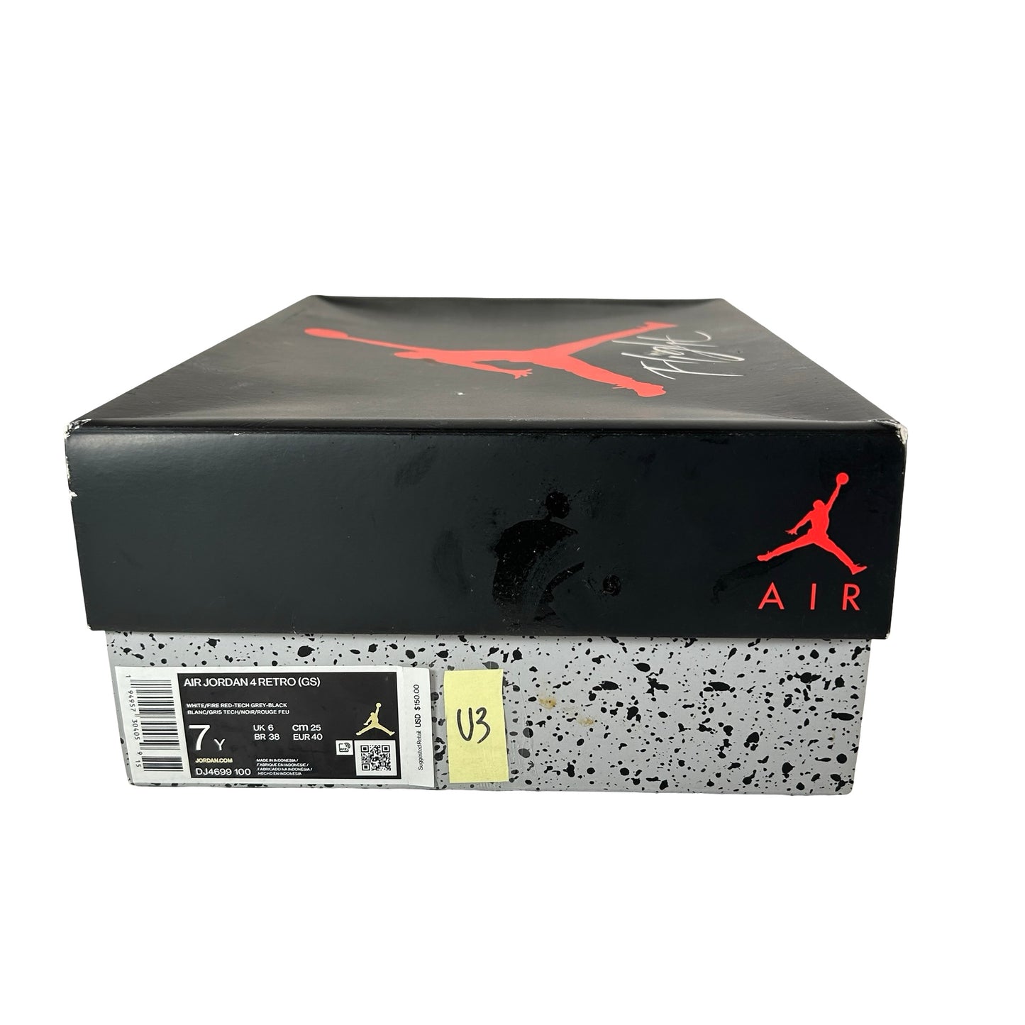 DJ4699 100 Jordan 4 Retro White Oreo (2021) (GS) [USED] - 7Y (Used3)