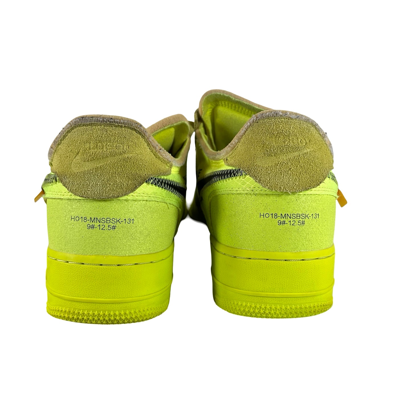 AO4606 700 Nike Air Force 1 Low Off-White Volt [USED] - 13 M (Used)