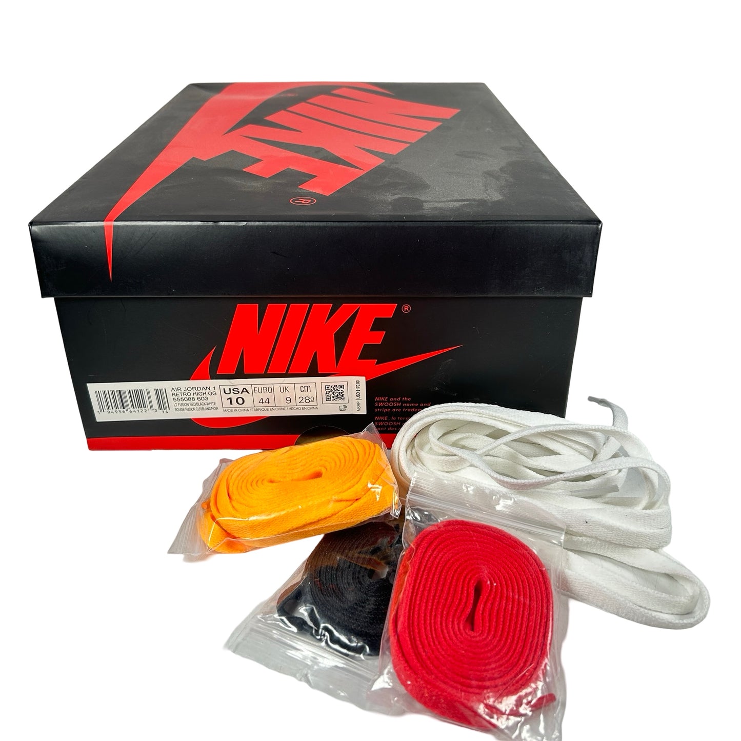 555088 603 Jordan 1 Retro High OG Light Fusion Red [USED] - 10 M (Used)