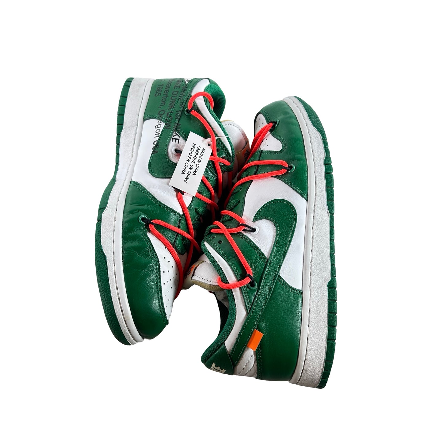 CT0856 100 Nike Dunk Low Off-White Green [USED] - 7.5 M (Used2)