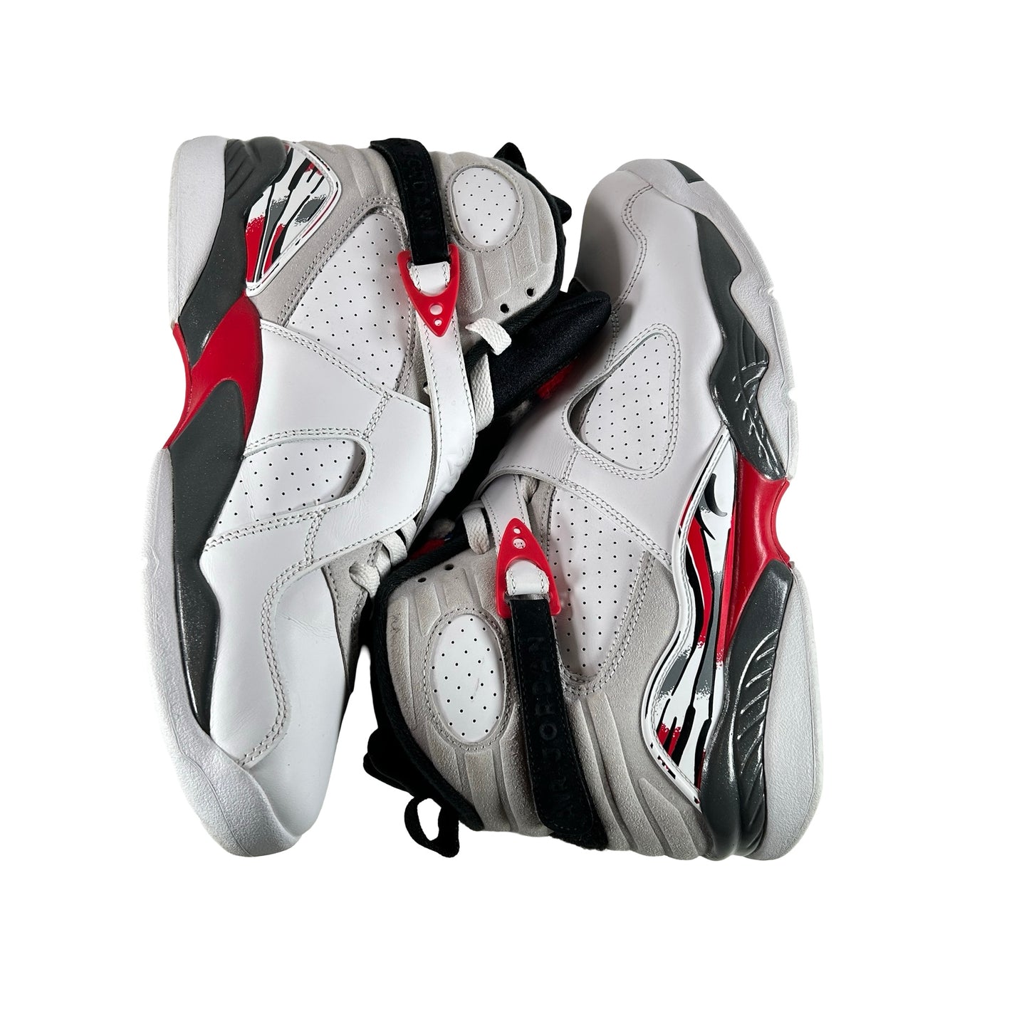305381 100 Jordan 8 Retro White True Red (2025) [USED] - 10.5 M (Used3)