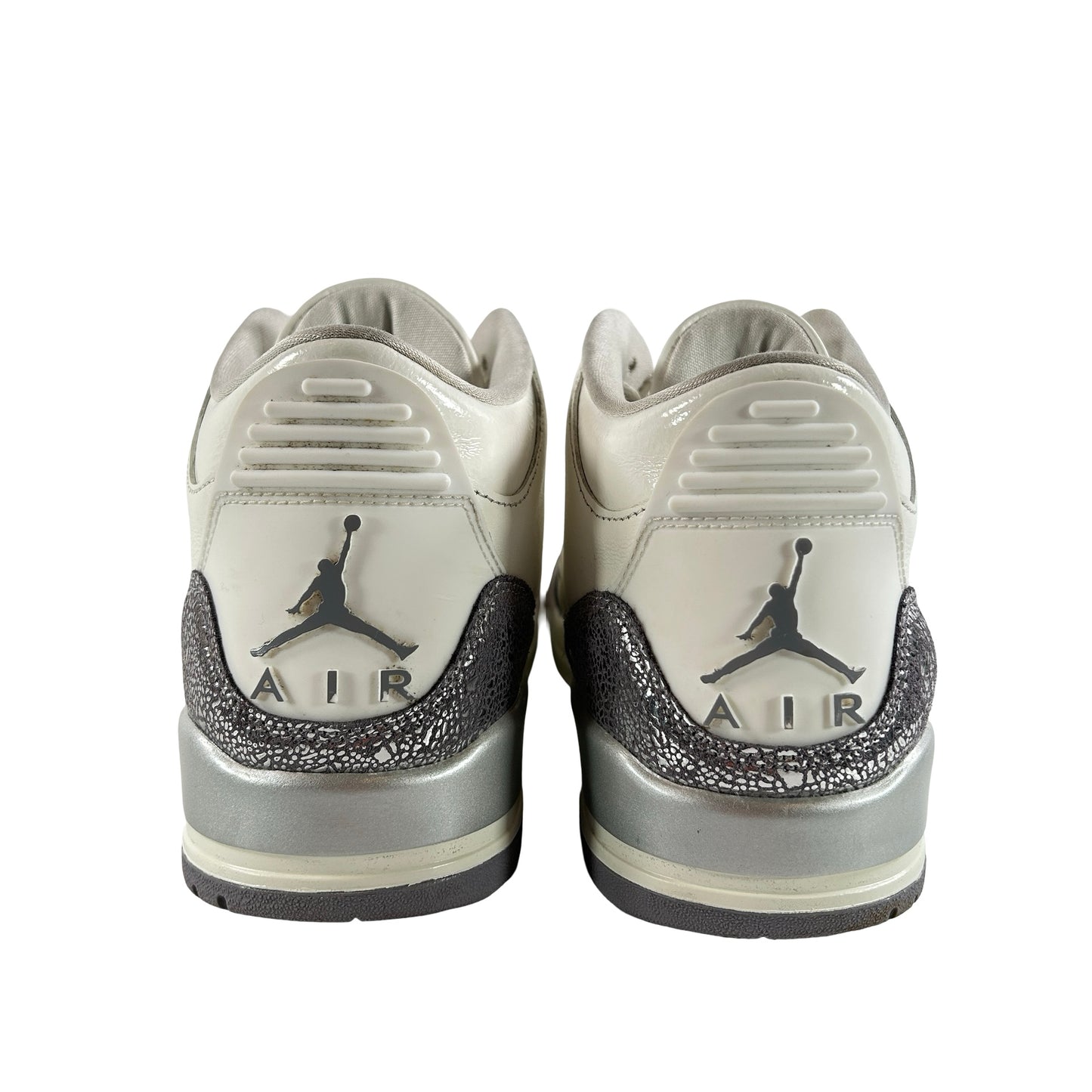 CK9246 100 Jordan 3 Retro Sail Cement Grey (W) [USED] - 12 W (Used)