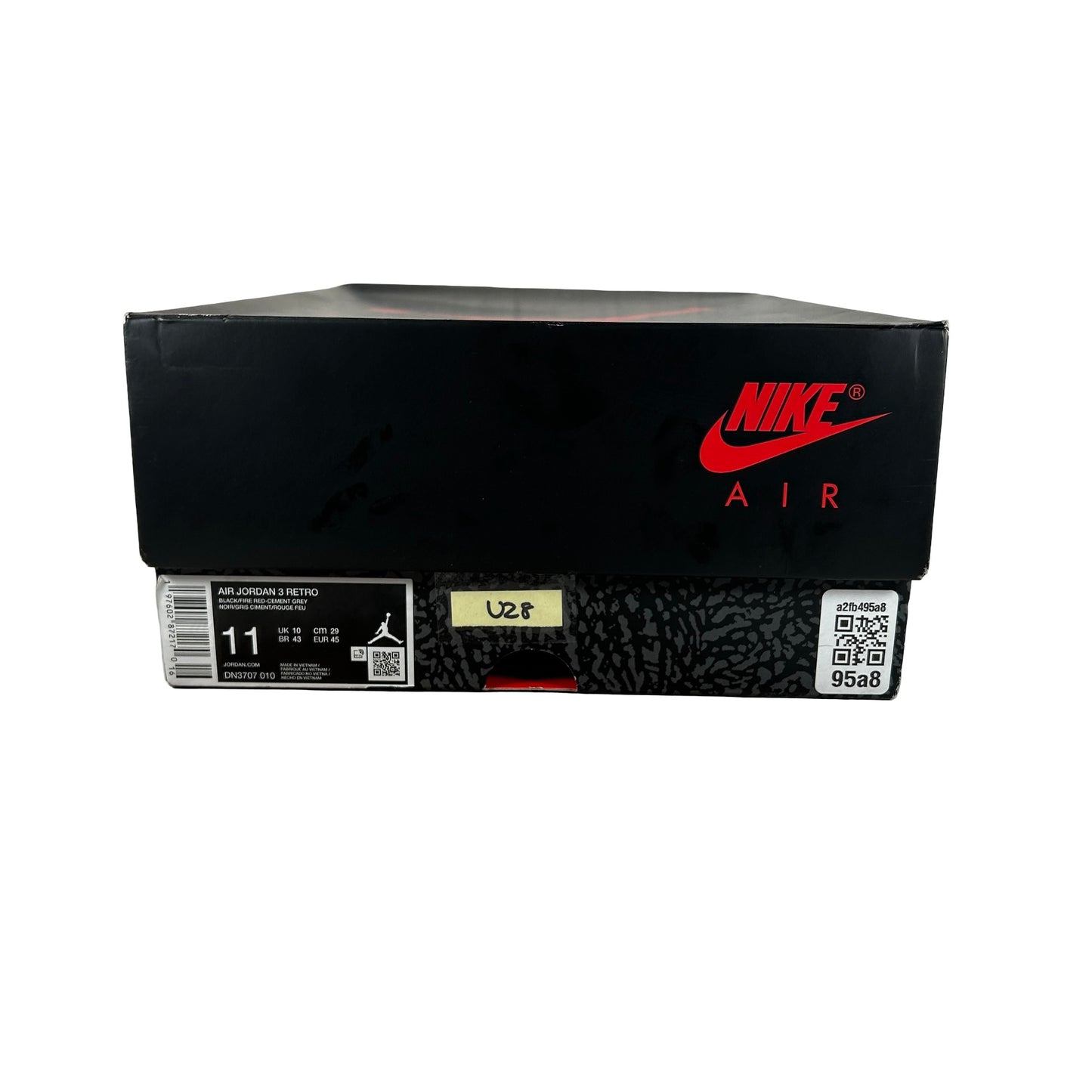 DN3707 010 Jordan 3 Retro OG Black Cement (2024) [USED] - 11 M (Used28)
