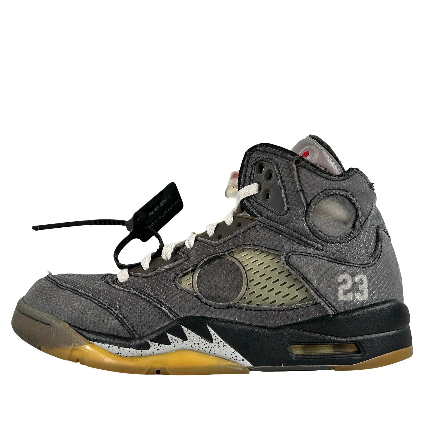 CT8480 001 Jordan 5 Blanco roto Negro
