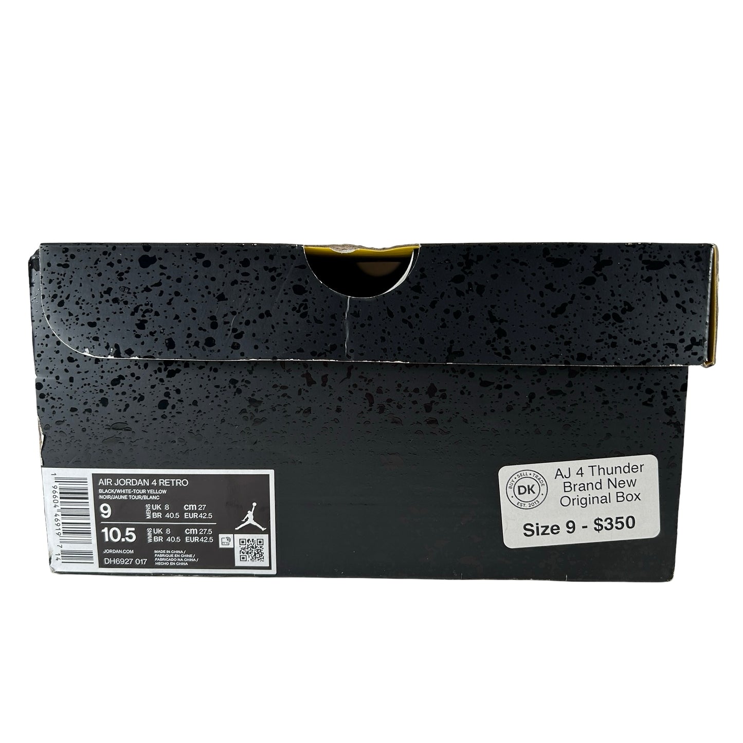DH6927 017 Jordan 4 Retro Thunder [USED] - 9 M (Used5)