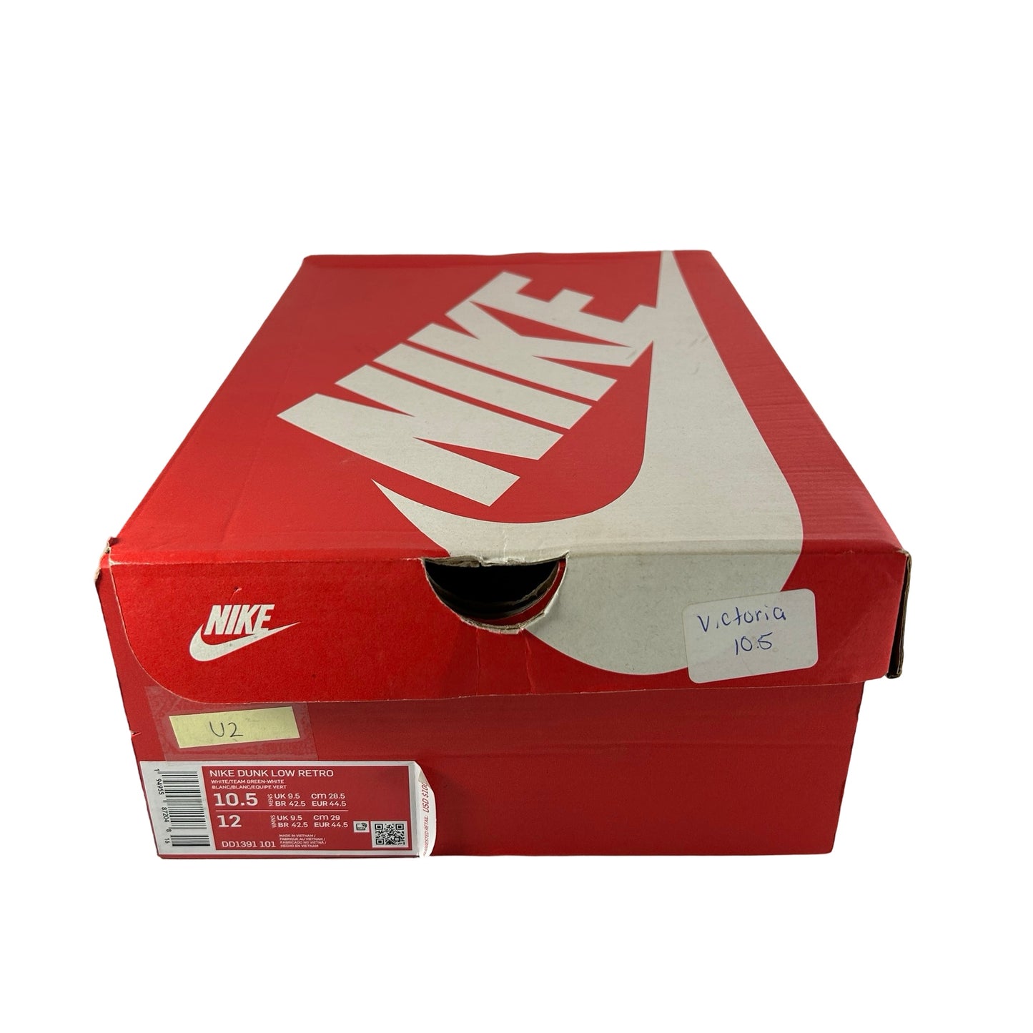DD1391 101 Nike Dunk Low Michigan State [USED] - 10.5 M (Used2)