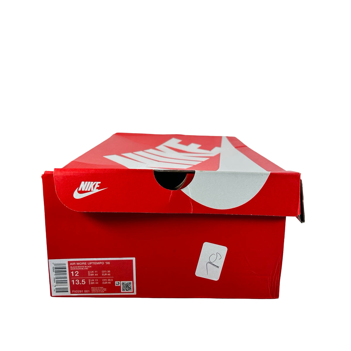 FV2291 001 Nike Air More Uptempo 96 Black White (2023) [USED] - 12 M (Used)