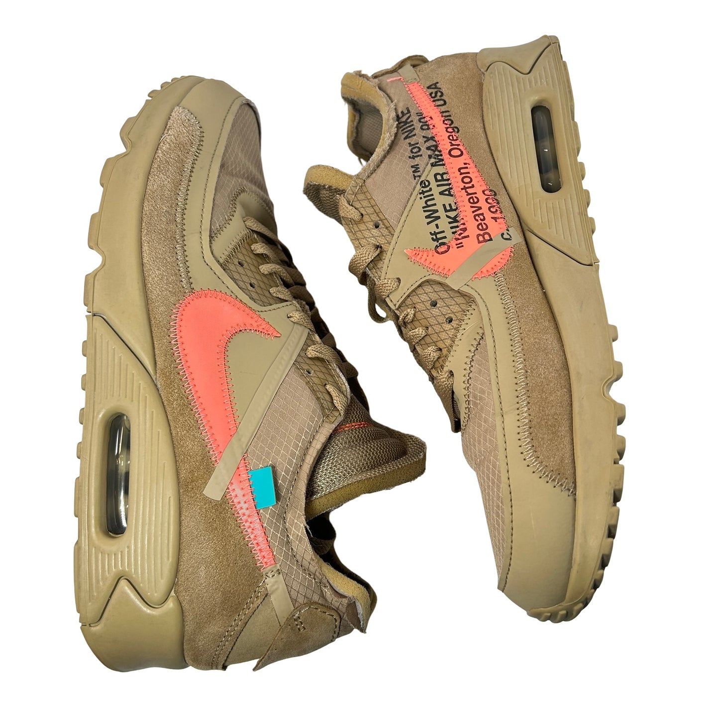 AA7293 200 Nike Air Max 90 Off-White Desert Ore [USED] - 11 M (Used)