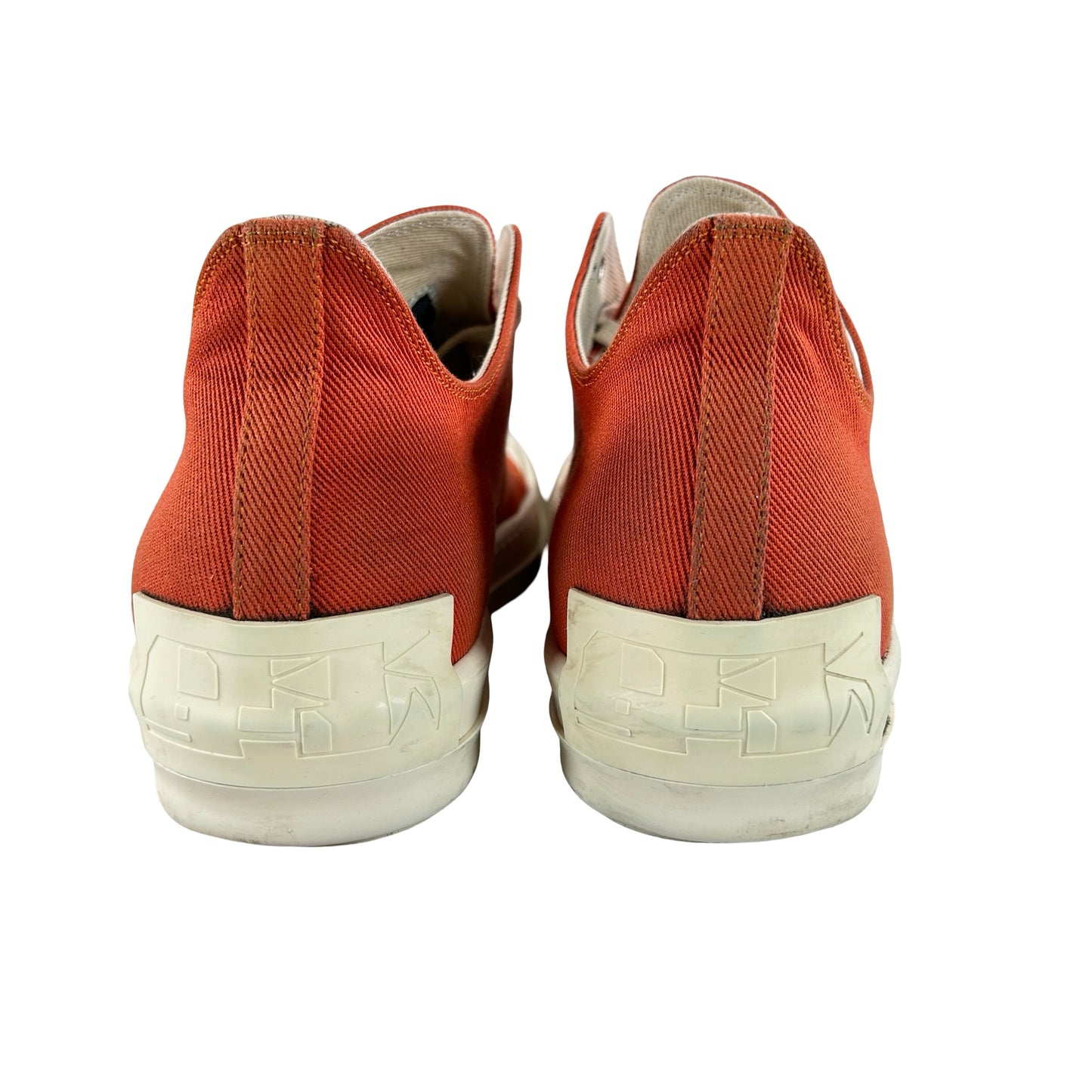 DU01B7802 DMEH1 Rick Owens DRKSHDW Fogachine Cotton Megalace Low 'Orange Milk' [USED] - 42 (Used)