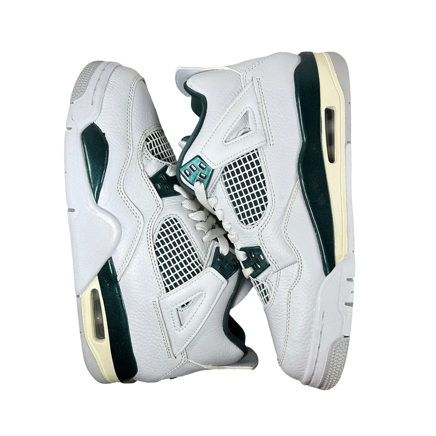FQ8213 103 Jordan 4 Retro Oxidized Green (GS) [CONDITIONAL] - 6 Y (Yellowing) (Scratch Right Heel)