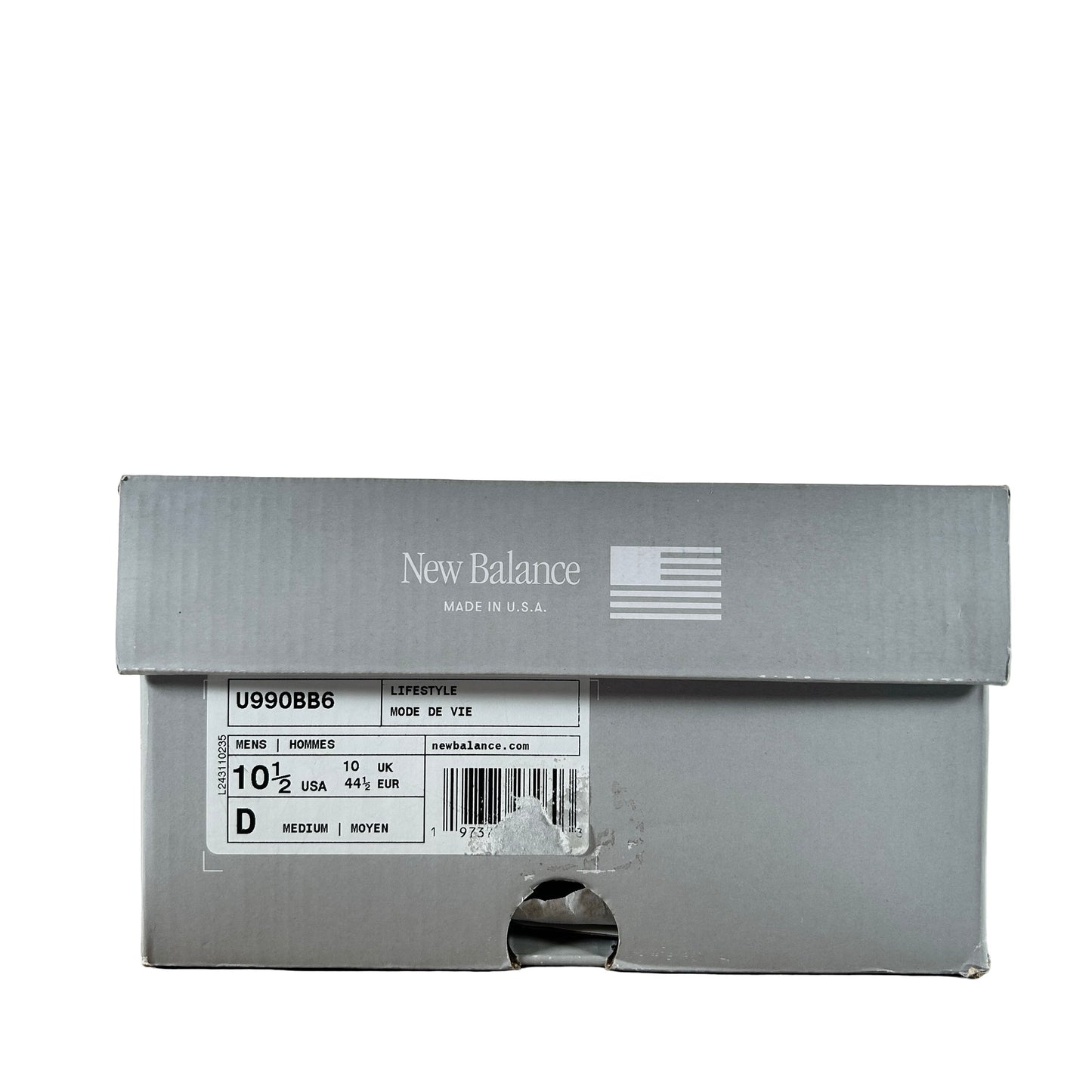 U990BB6 New Balance 990v6 Triple Black [USED] - 10.5 M (Used)