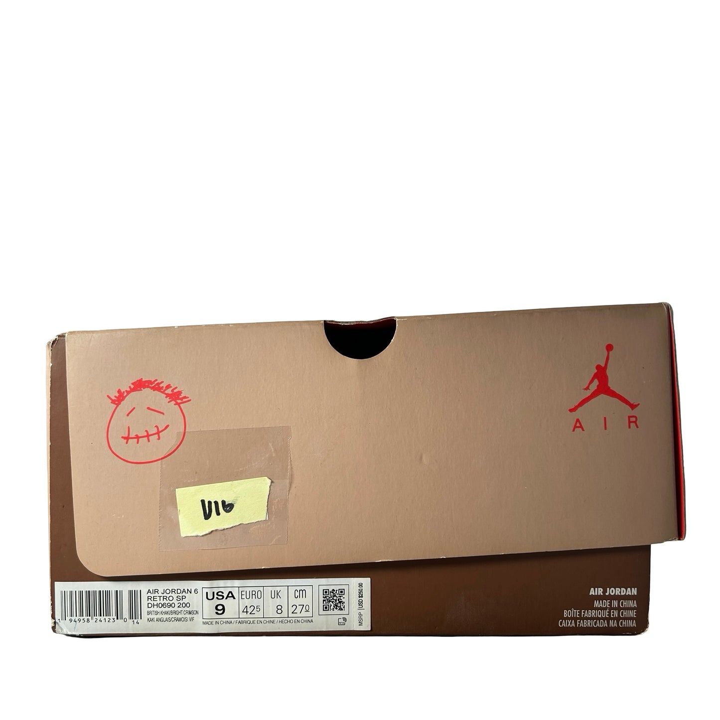 DH0690 200 Jordan 6 Retro Travis Scott British Khaki [USED] - 9 M (Used16)