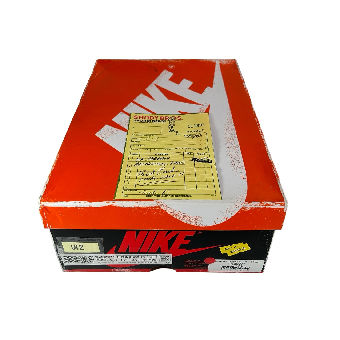 DZ5485 612 Jordan 1 Retro High OG Chicago Lost And Found [USED] - 9.5 M (Used12)