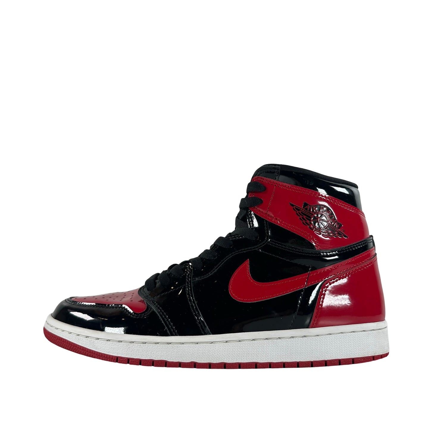 555088 063 Jordan 1 Retro High OG Patent Bred [USED] - 10 M (Used) (No Box)