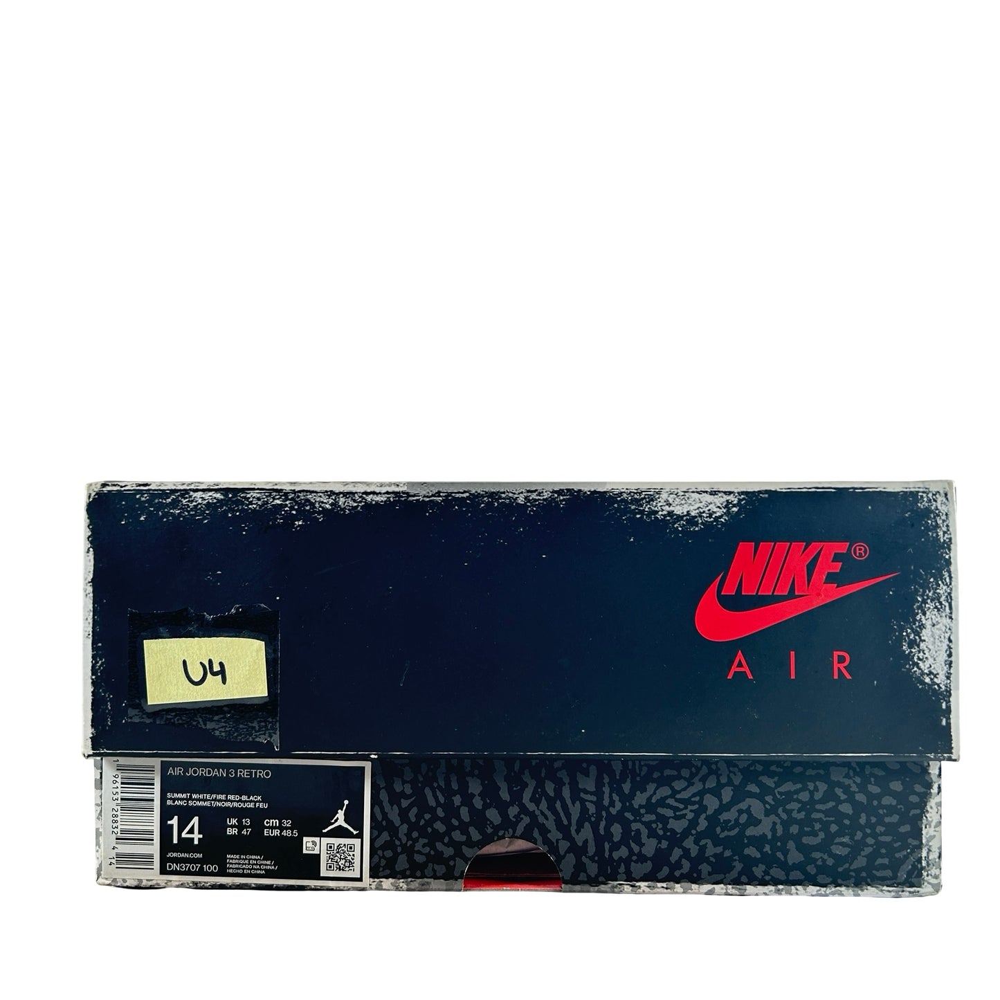DN3707 100 Jordan 3 Retro White Cement Reimagined [USED] - 14 M (Used4)