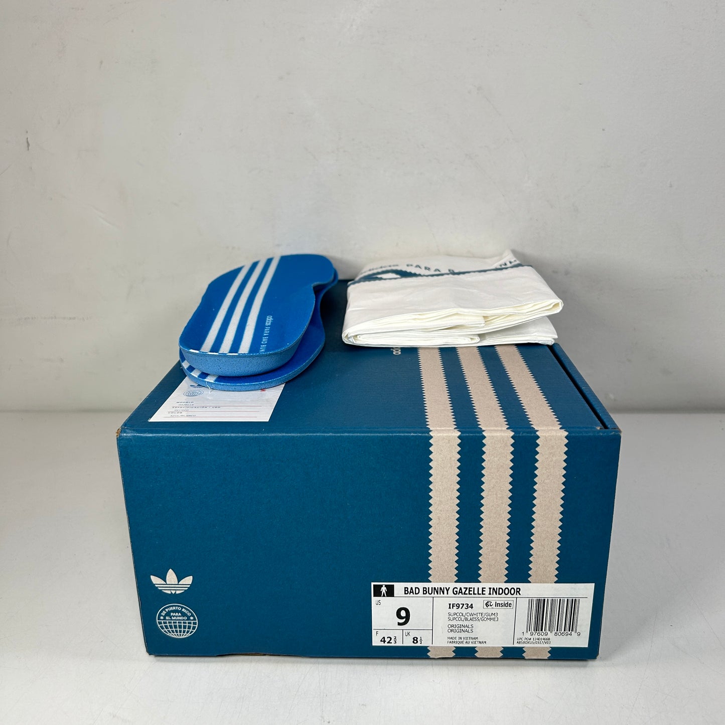 IF9734 adidas Gazelle Indoor Bad Bunny San Juan [USED] - 9 M (VNDS)