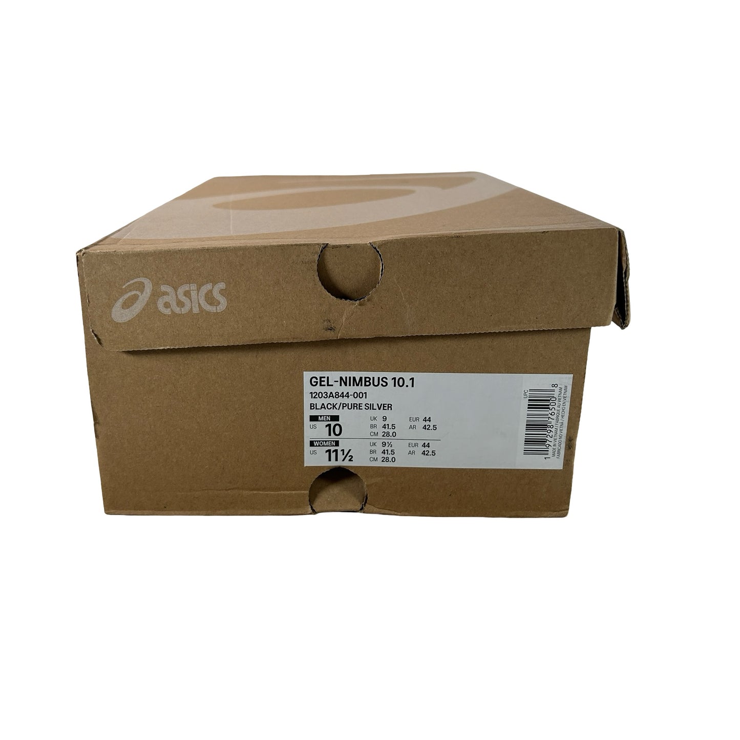 1203A844 001 ASICS Gel-Nimbus 10.1 Kith Black Pure Silver [USED] - 10 M (Used)