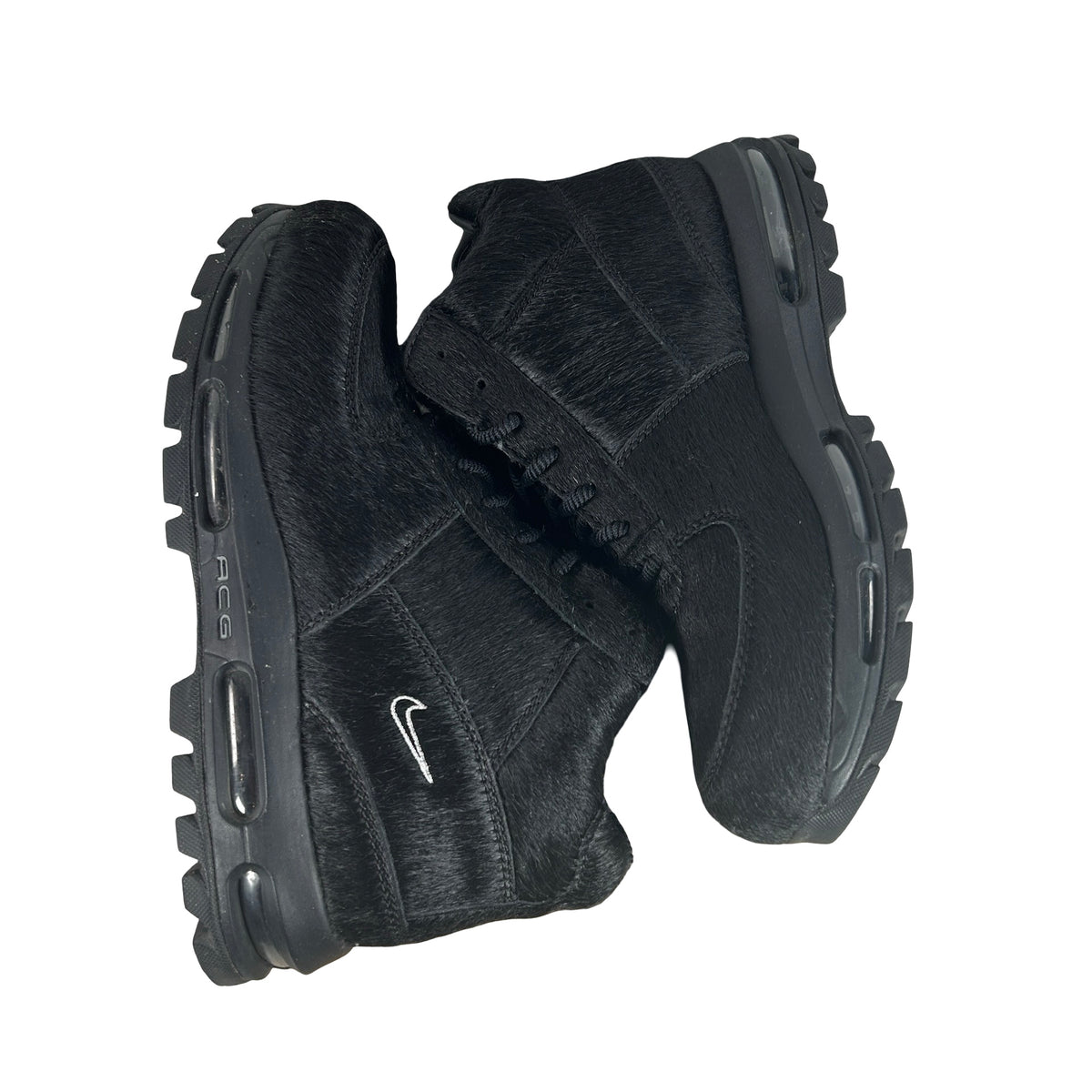 IO4635 001 Nike Air Max Goadome Black Pony Hair [USED] - 10.5 M (Used2)
