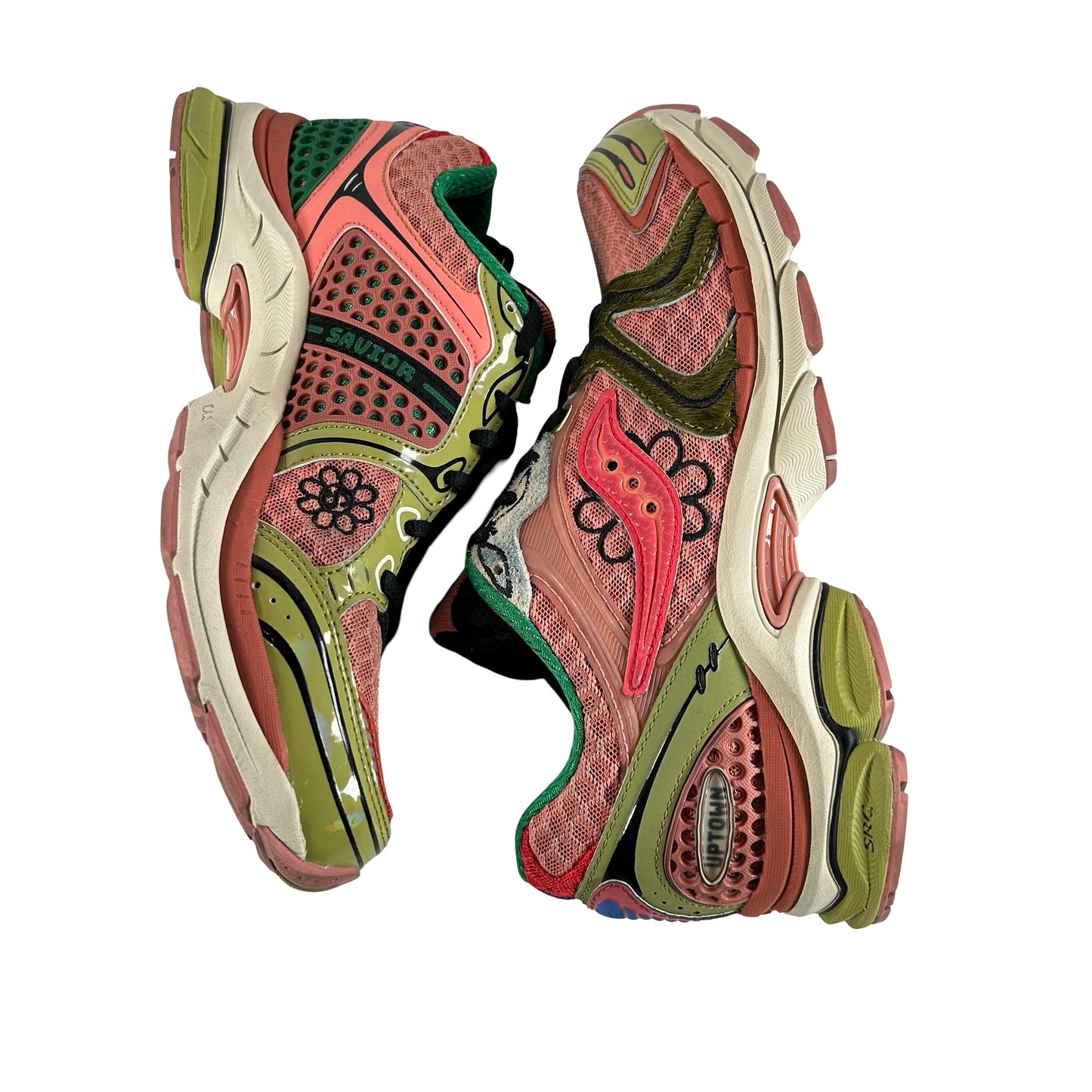 S70966 2 Saucony ProGrid Triumph 4 Jae Tips Flowers Grow Uptown Virginia Creeper [USED] - 6.5 M (Used)