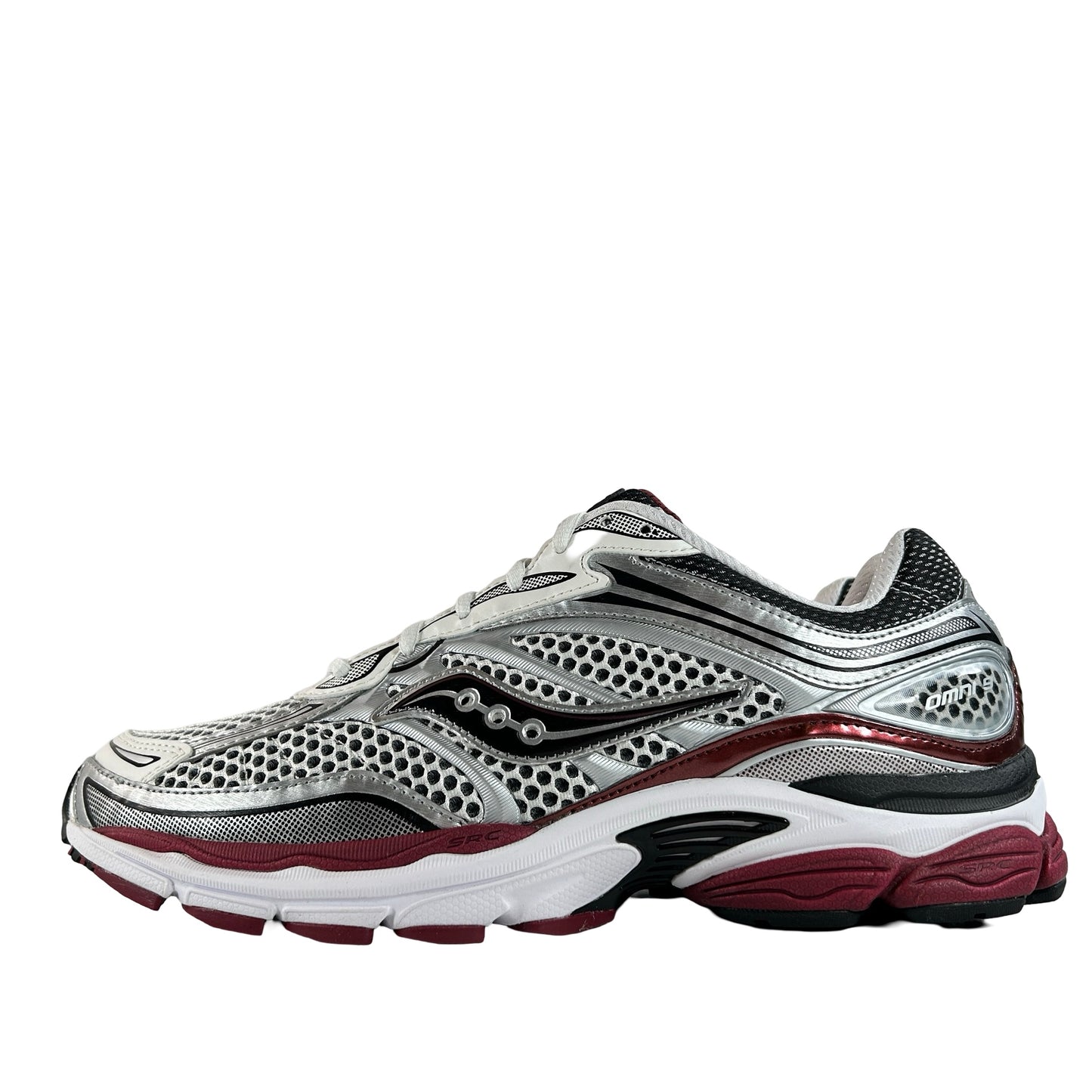 S70739-1 Saucony ProGrid Omni 9 OG White Silver Red [USED] - 11.5 M (Used)