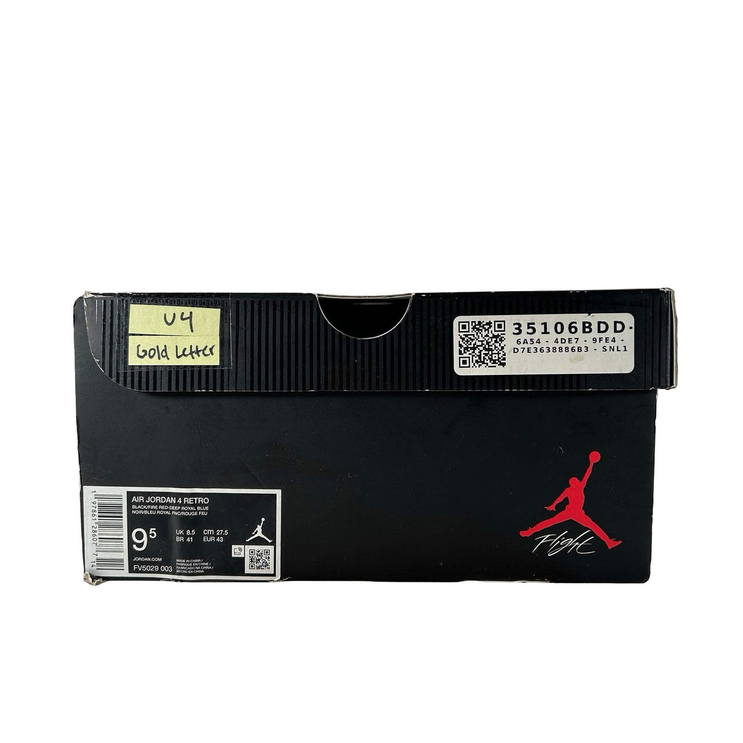 FV5029 003 Jordan 4 Retro Rare Air (Gold Lettering) [USED] - 9.5 M (Used4)