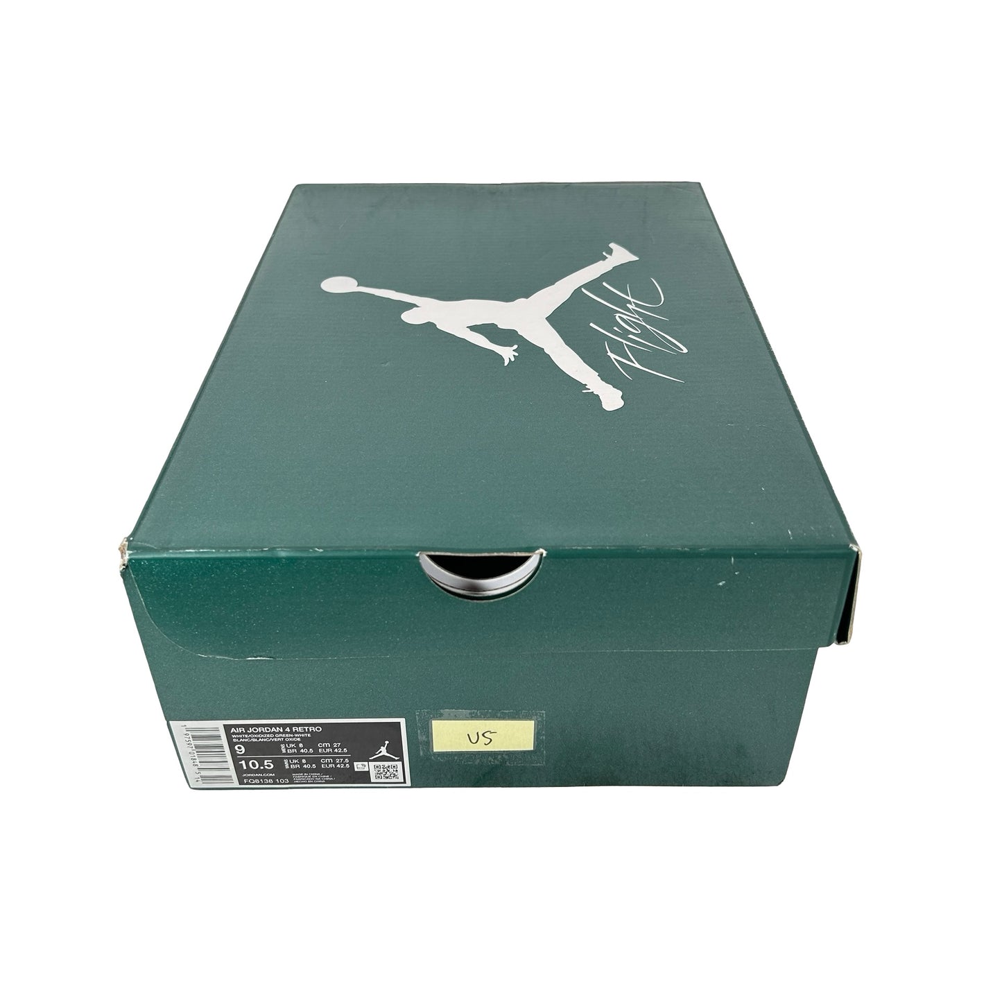 FQ8138 103 Jordan 4 Retro Oxidized Green [USED] - 9 M (Used5)
