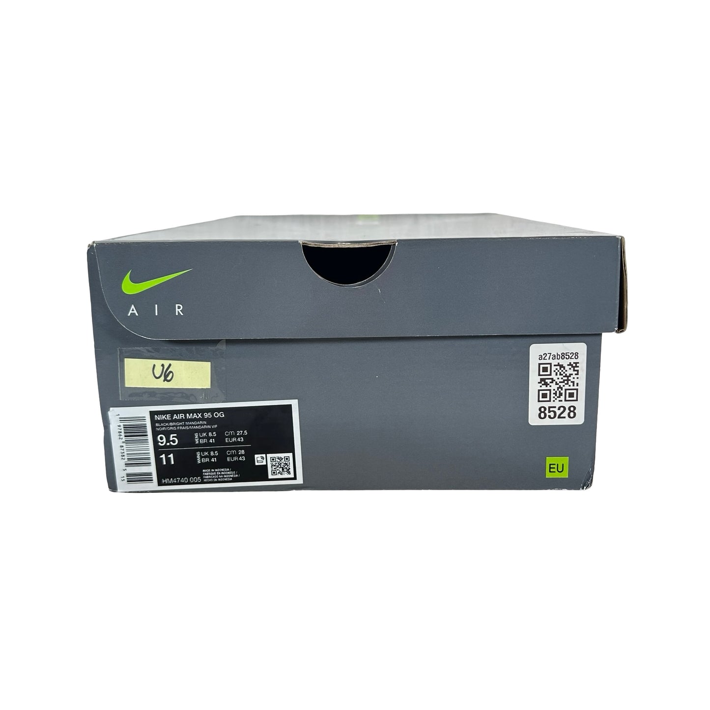 HM4740 005 Nike Air Max 95 OG Big Bubble Bright Mandarin (2025) [USED] - 9.5 M (Used6)