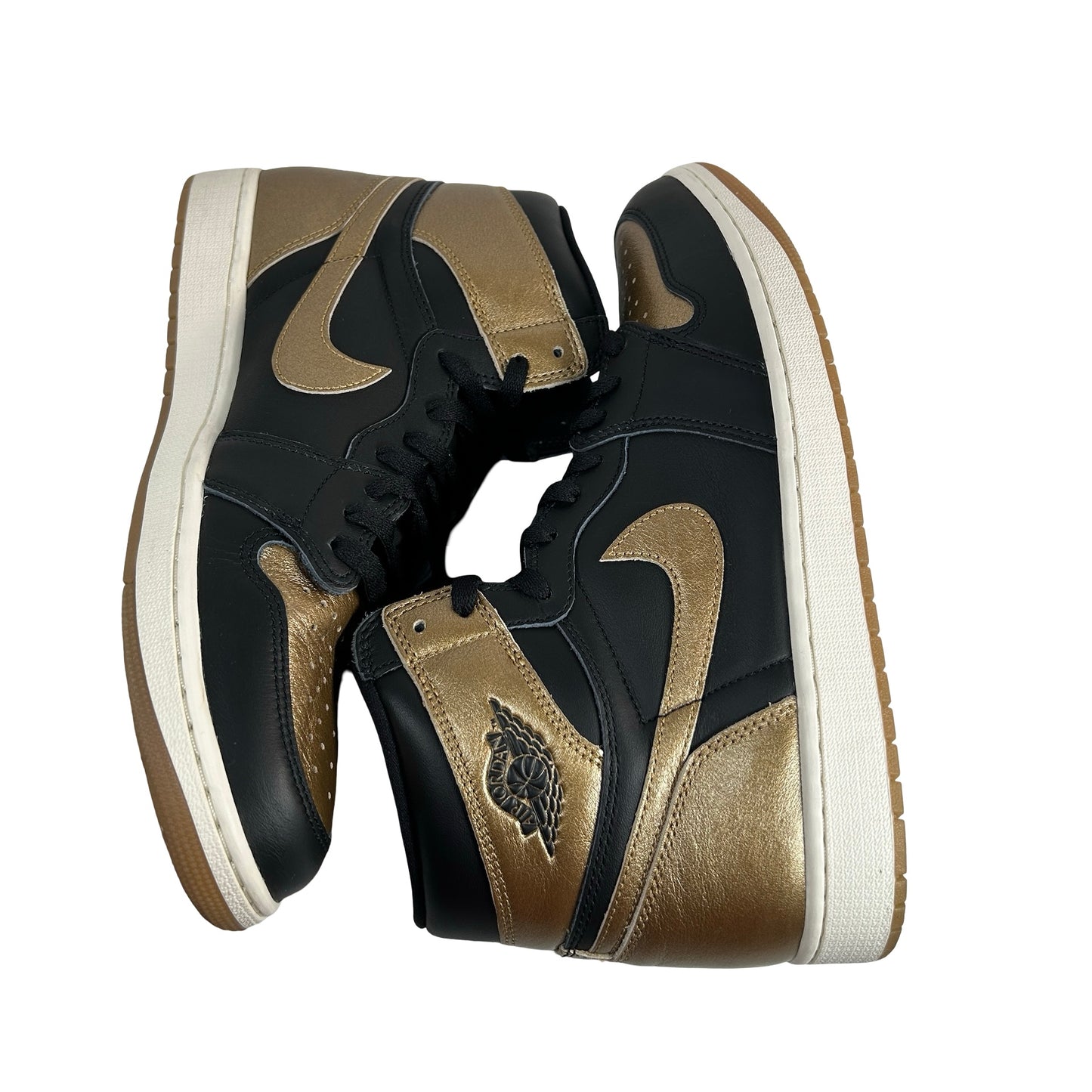 DZ5485 071 Jordan 1 Retro High OG Black Metallic Gold [USED] - 12.5 M (Used)